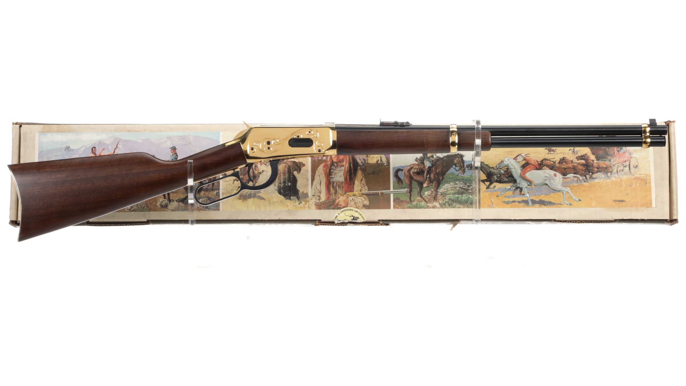 Winchester Model 94 Yellow Boy Indian Commemorative Carbine Rock