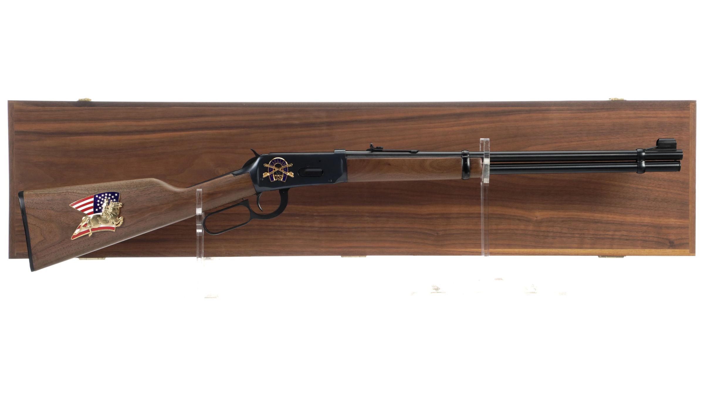 ■ビンテージ ディスプレイ■ウエスタン ガンマン■木彫り■アメリカ製■ Winchester Model 94 U.S. Cavalry Commemorative Carbine | Rock