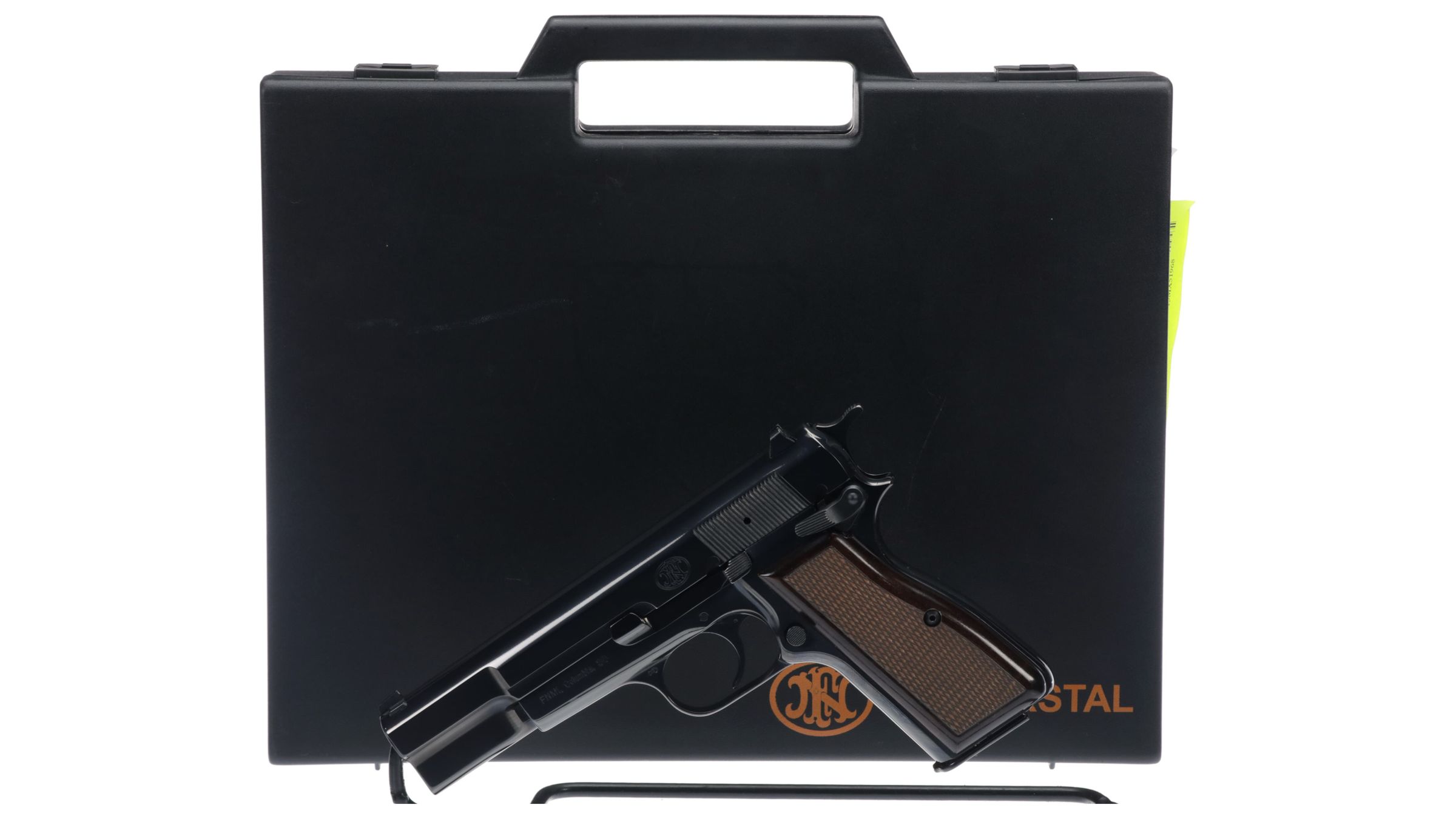 Fn Herstal Hi Power Semi Automatic Pistol With Case Rock Island Auction 4450