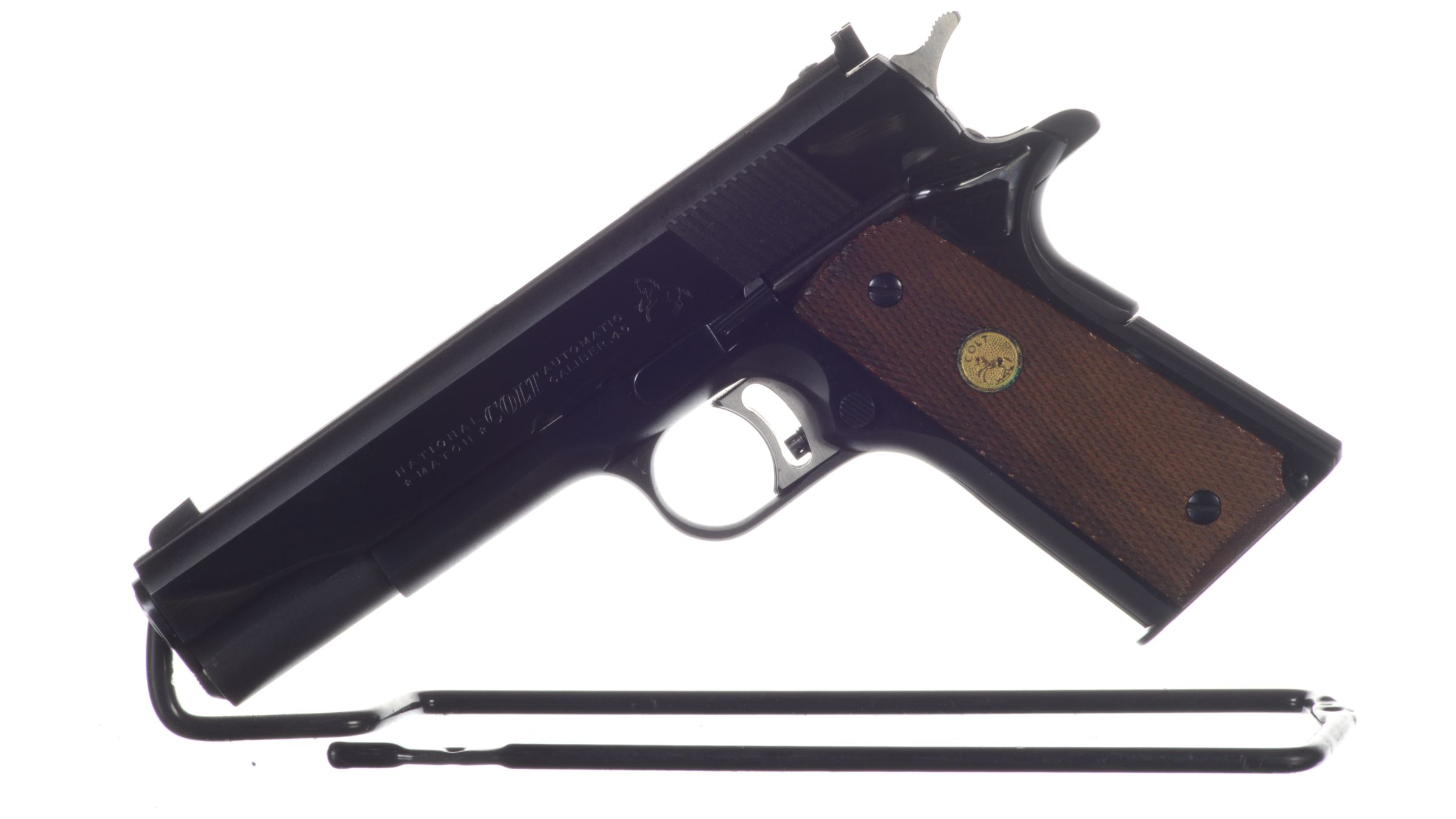 Colt Gold Cup National Match Semi Automatic Pistol Rock Island Auction 