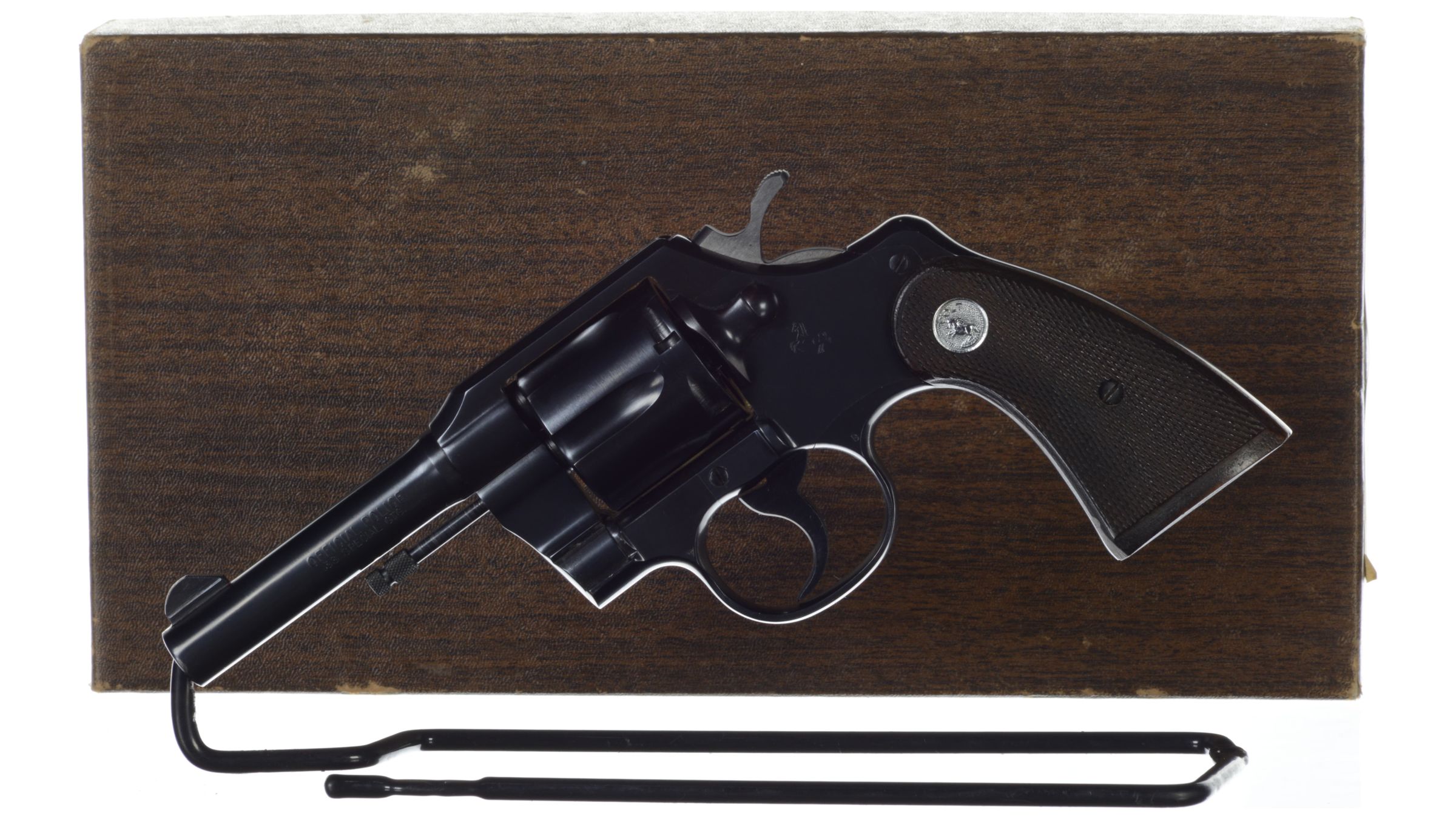 Colt Official Police Model Double Action Revolver With Box Rock Island Auction 0911