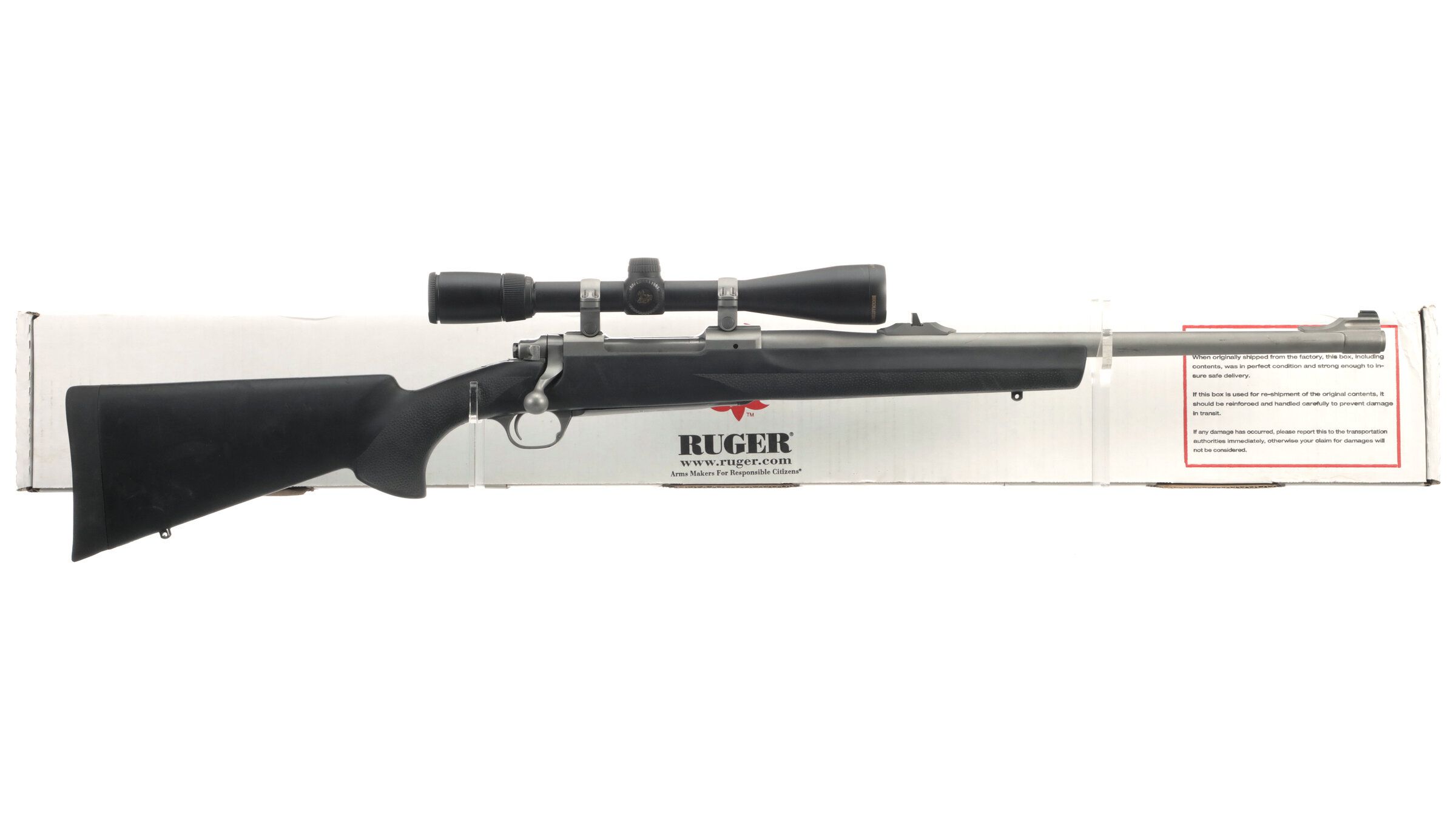 Ruger M77 Hawkeye Alaskan Bolt Action Rifle With Box And Scope Rock Island Auction 8546