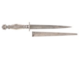Silver Handled Dirk with Scabbard
