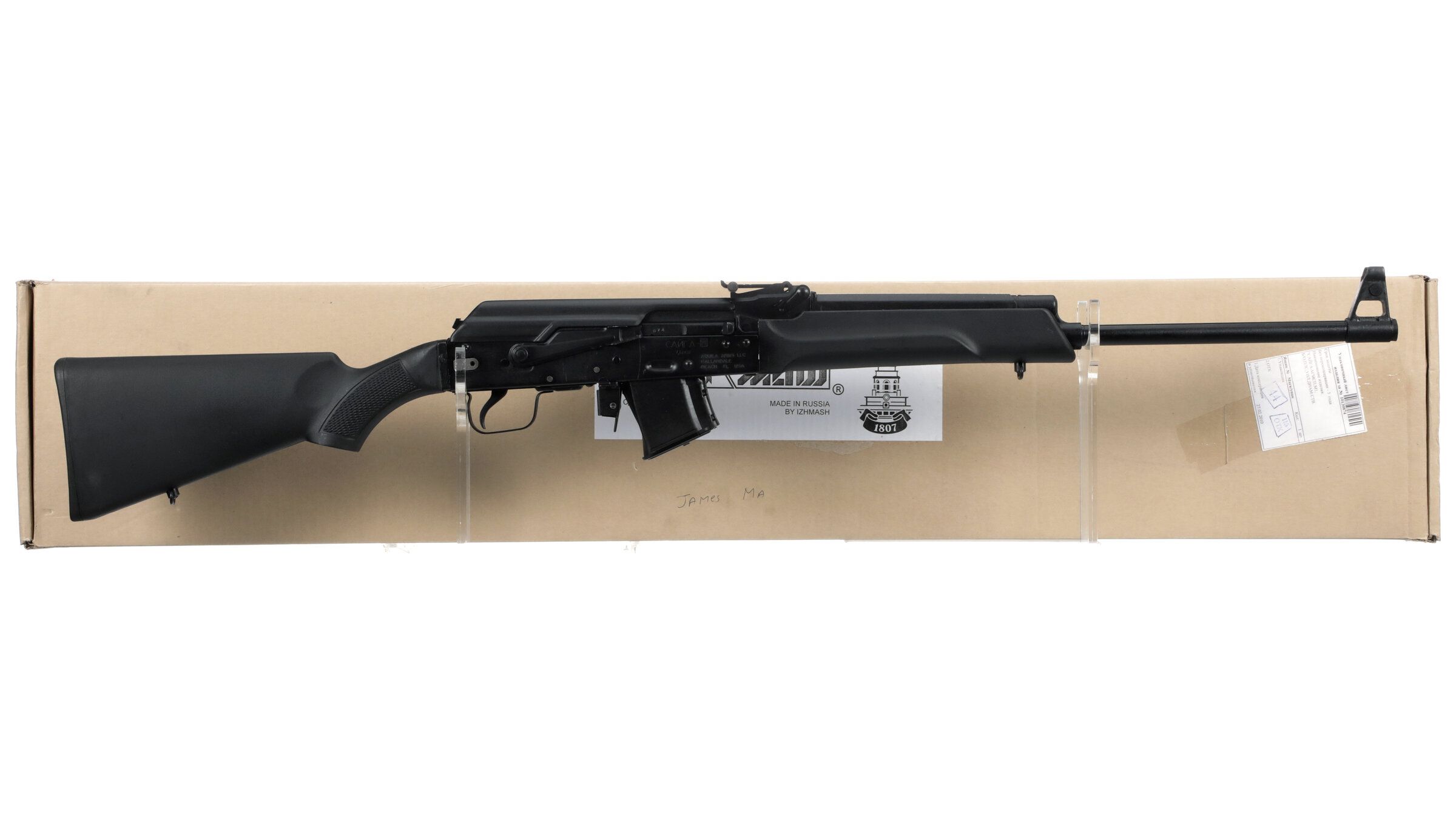 Izhmash Saiga 7.62x39 SemiAutomatic Rifle with Box Rock Island Auction