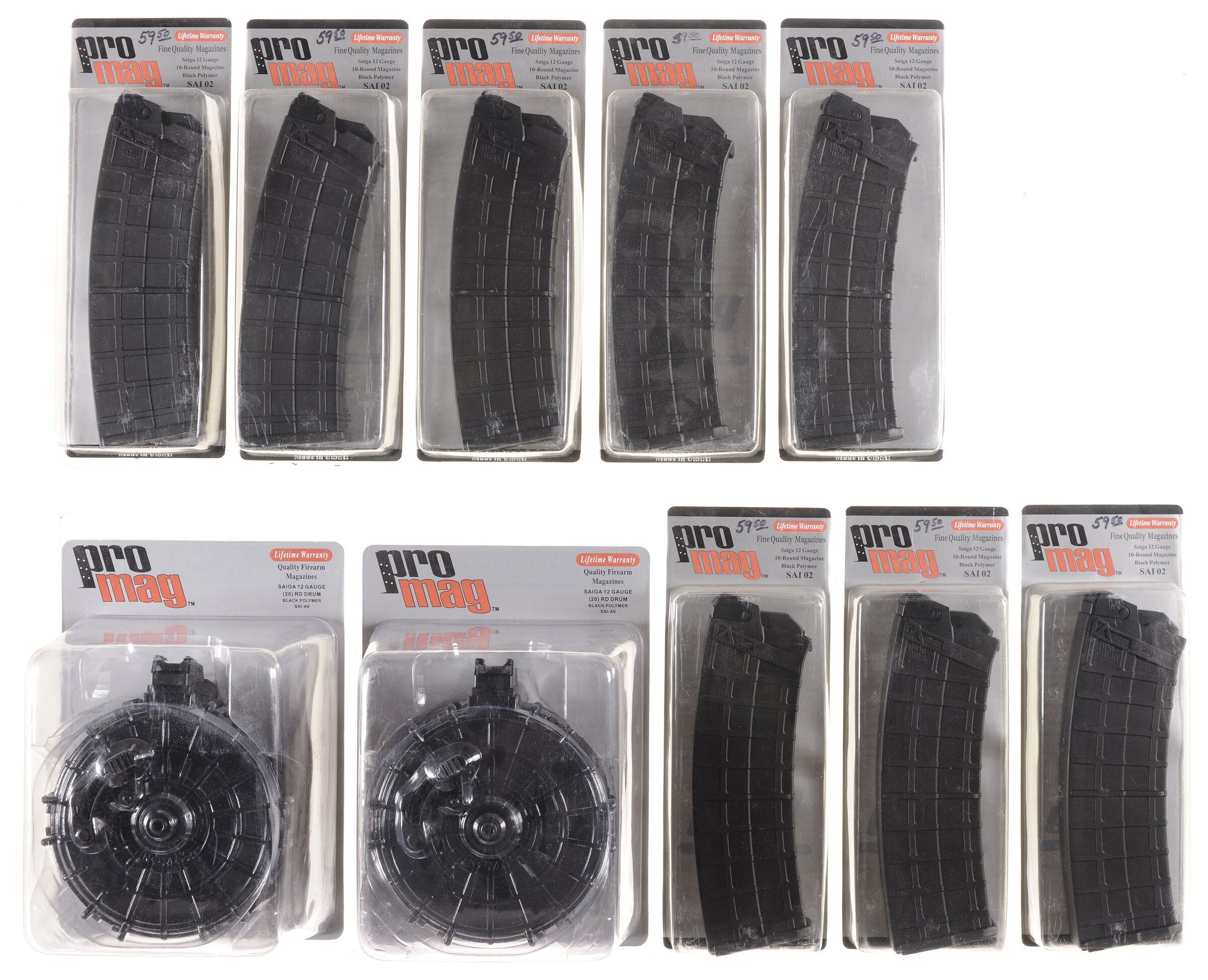 Ten Saiga 12 Shotgun magazines Rock Island Auction