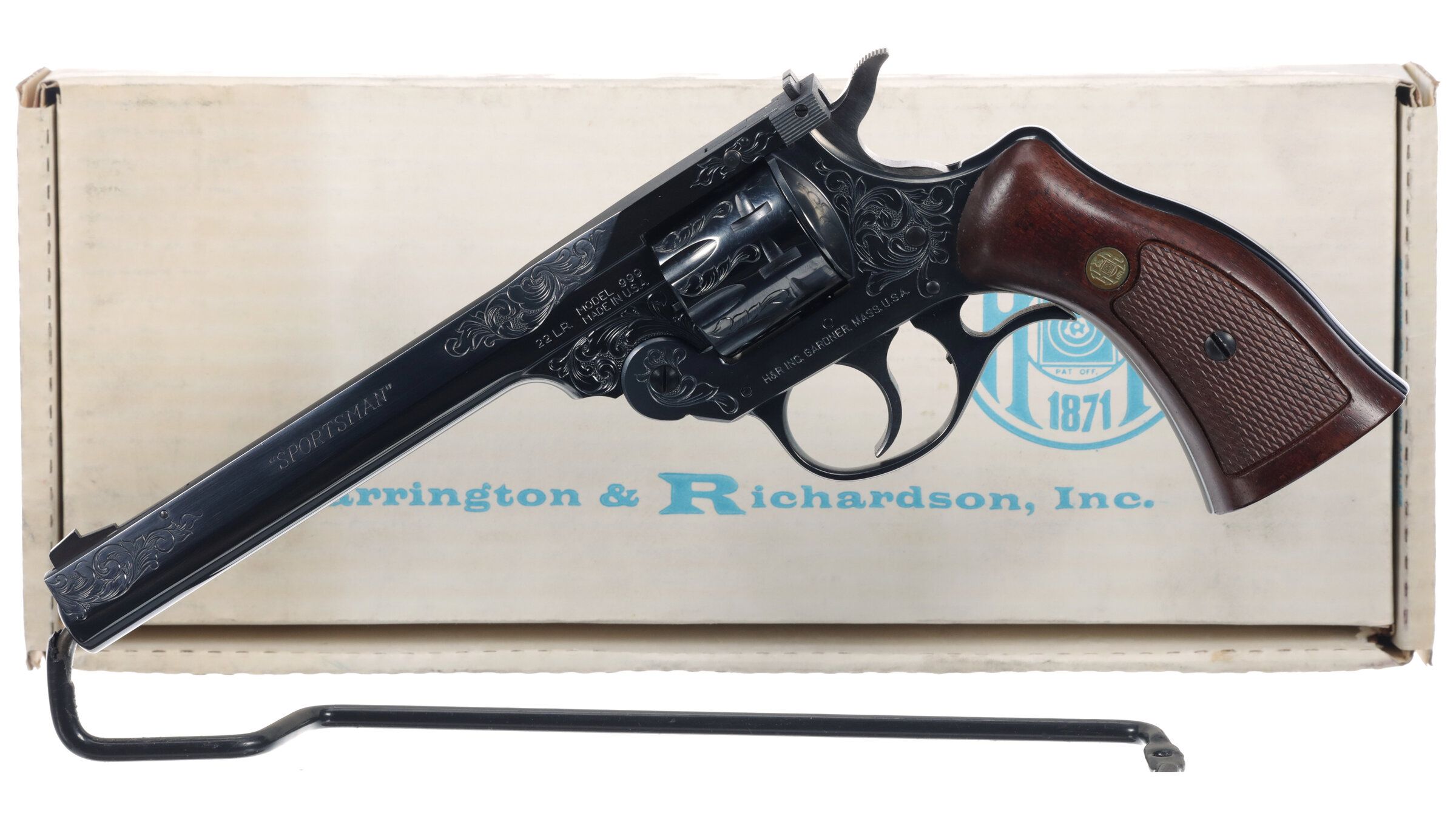 Engraved Harrington & Richardson Model 999 Revolver with