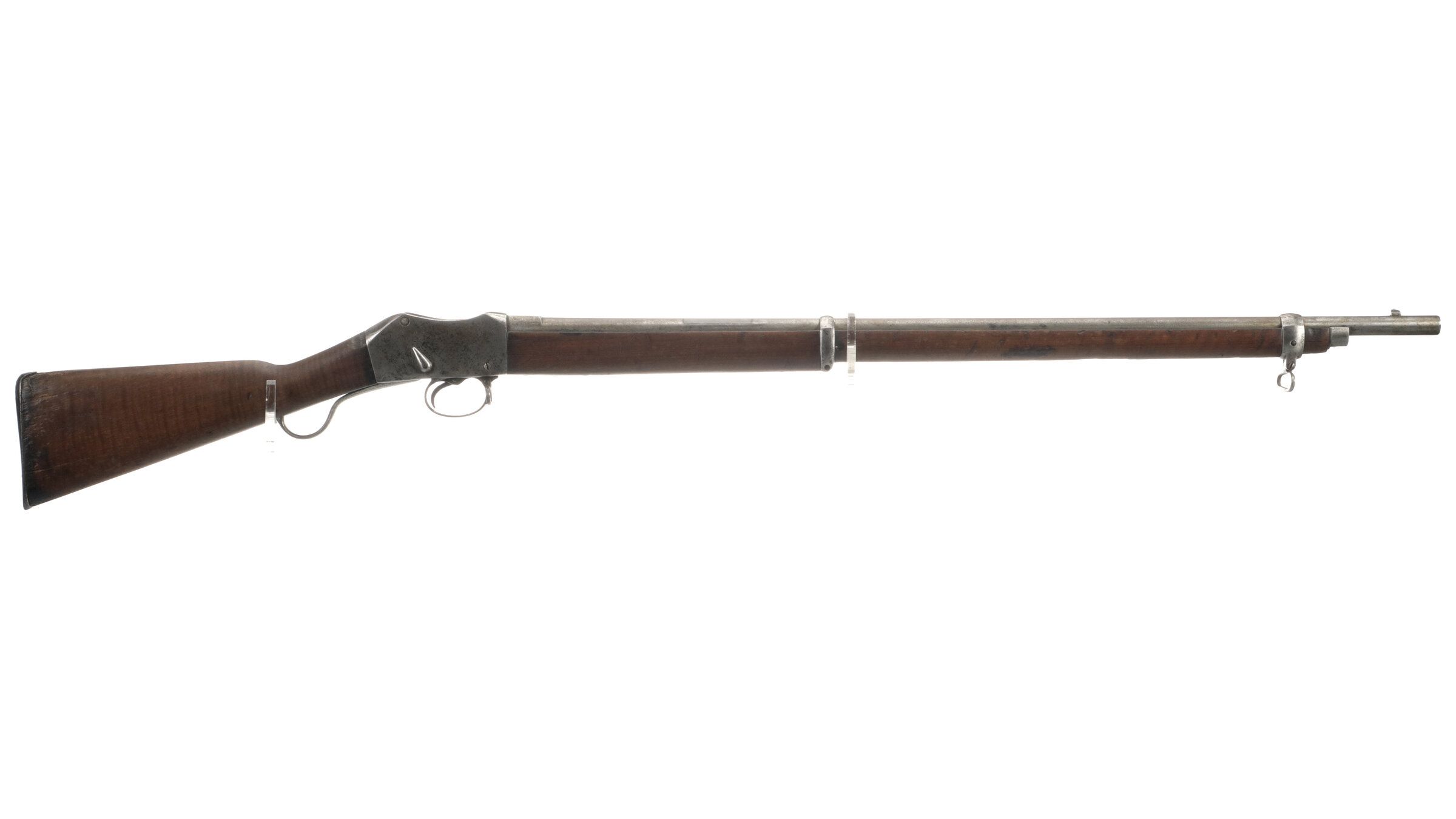 British Martini Henry Falling Block Rifle Rock Island Auction
