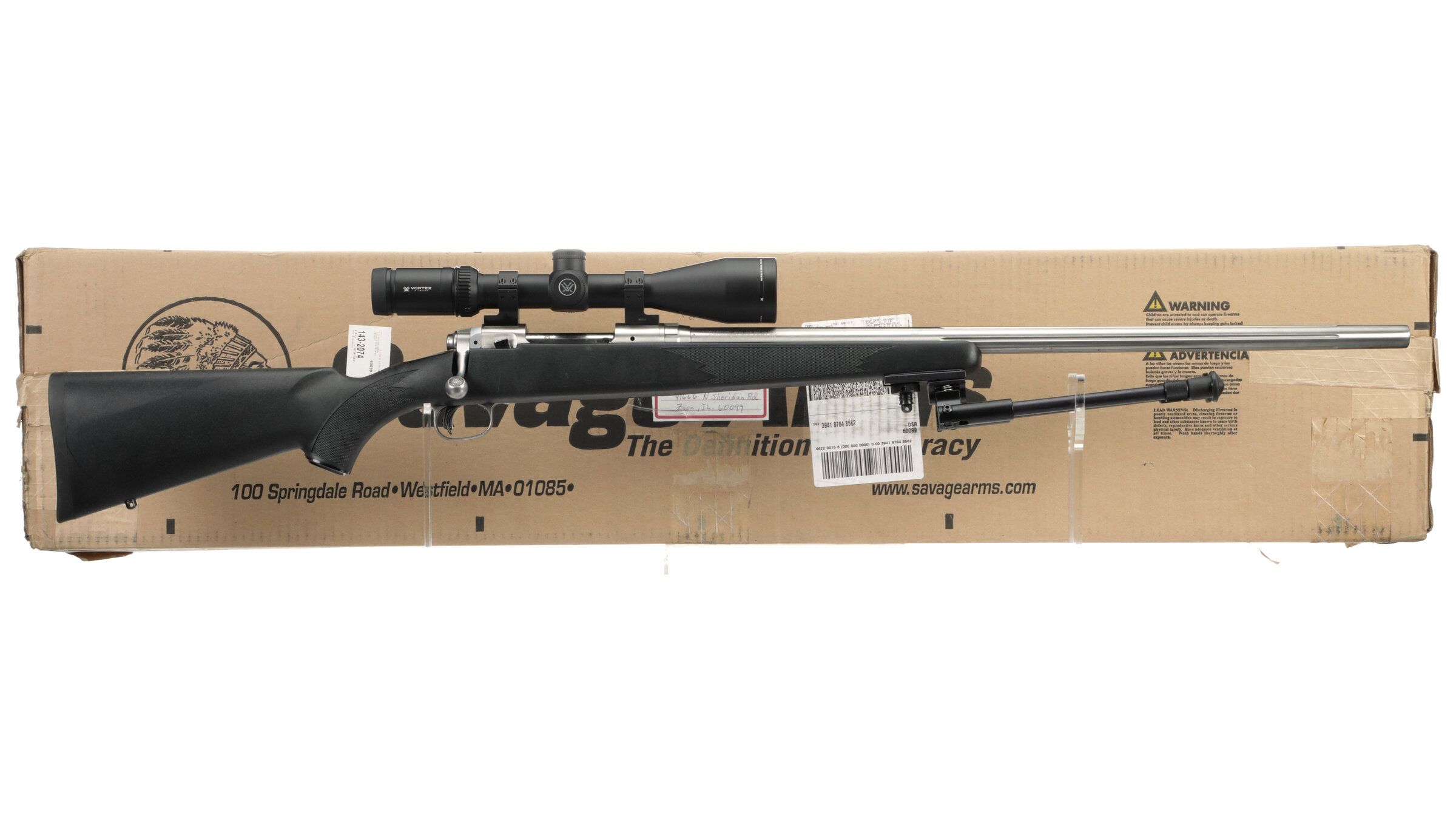 Savage Arms Model 12 Bolt Action Rifle with Box and Vortex Scope | Rock ...