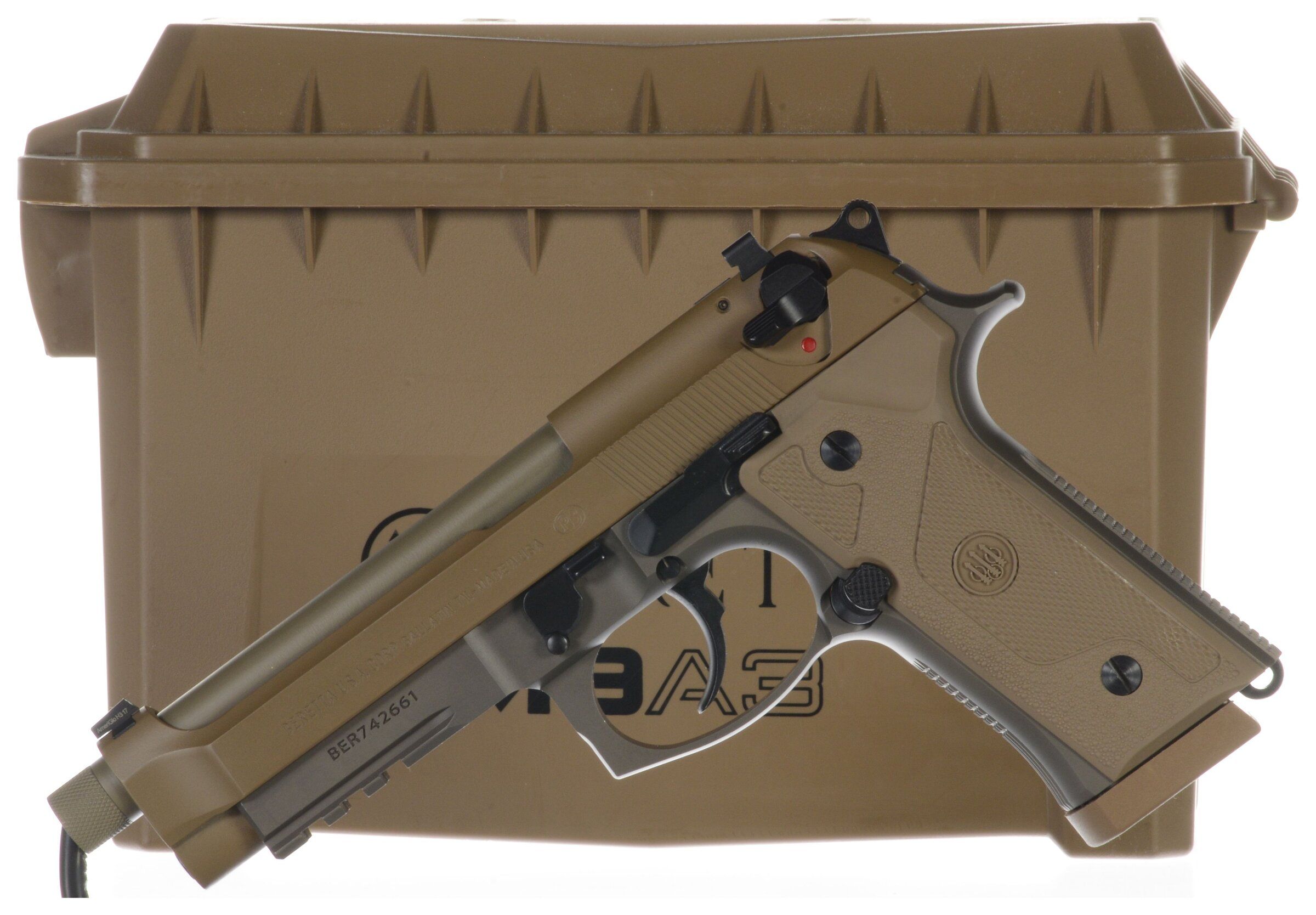 Beretta Model M9A3 SemiAutomatic Pistol with Case Rock Island Auction