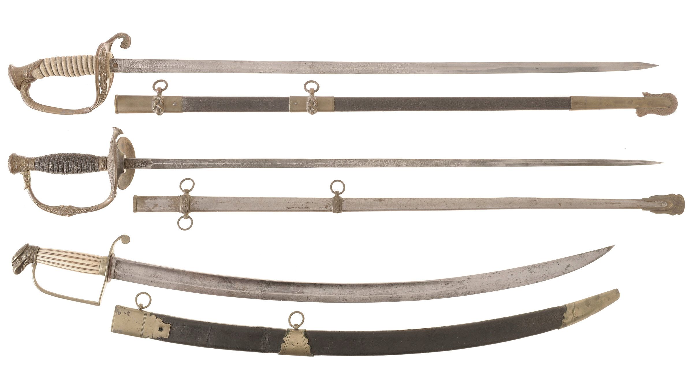 Three U.S. Swords with Scabbards | Rock Island Auction