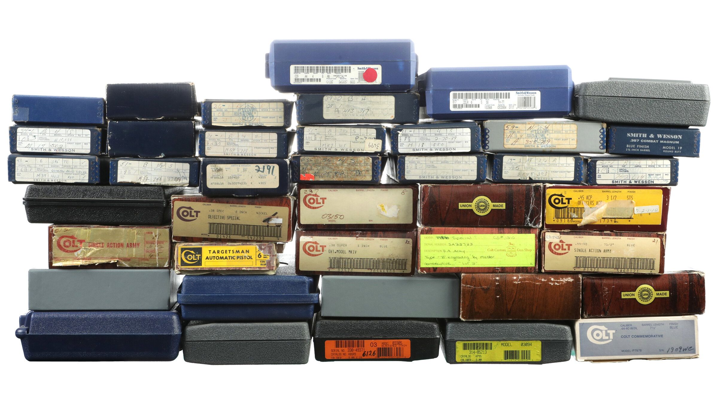 Large Group of Firearms Boxes Rock Island Auction