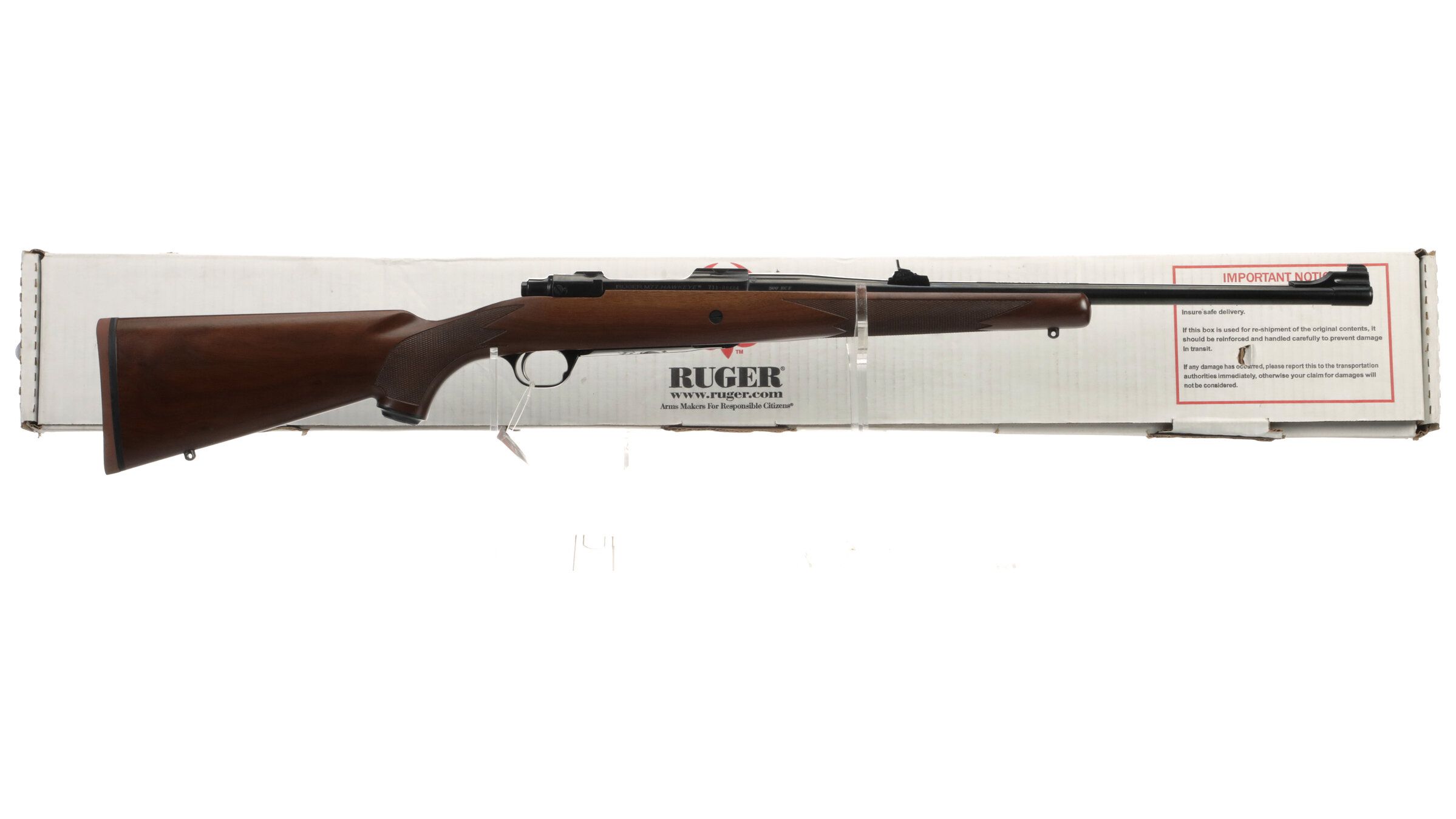 Ruger M77 Hawkeye Left Hand Rifle in .300 RCM with Box | Rock Island ...