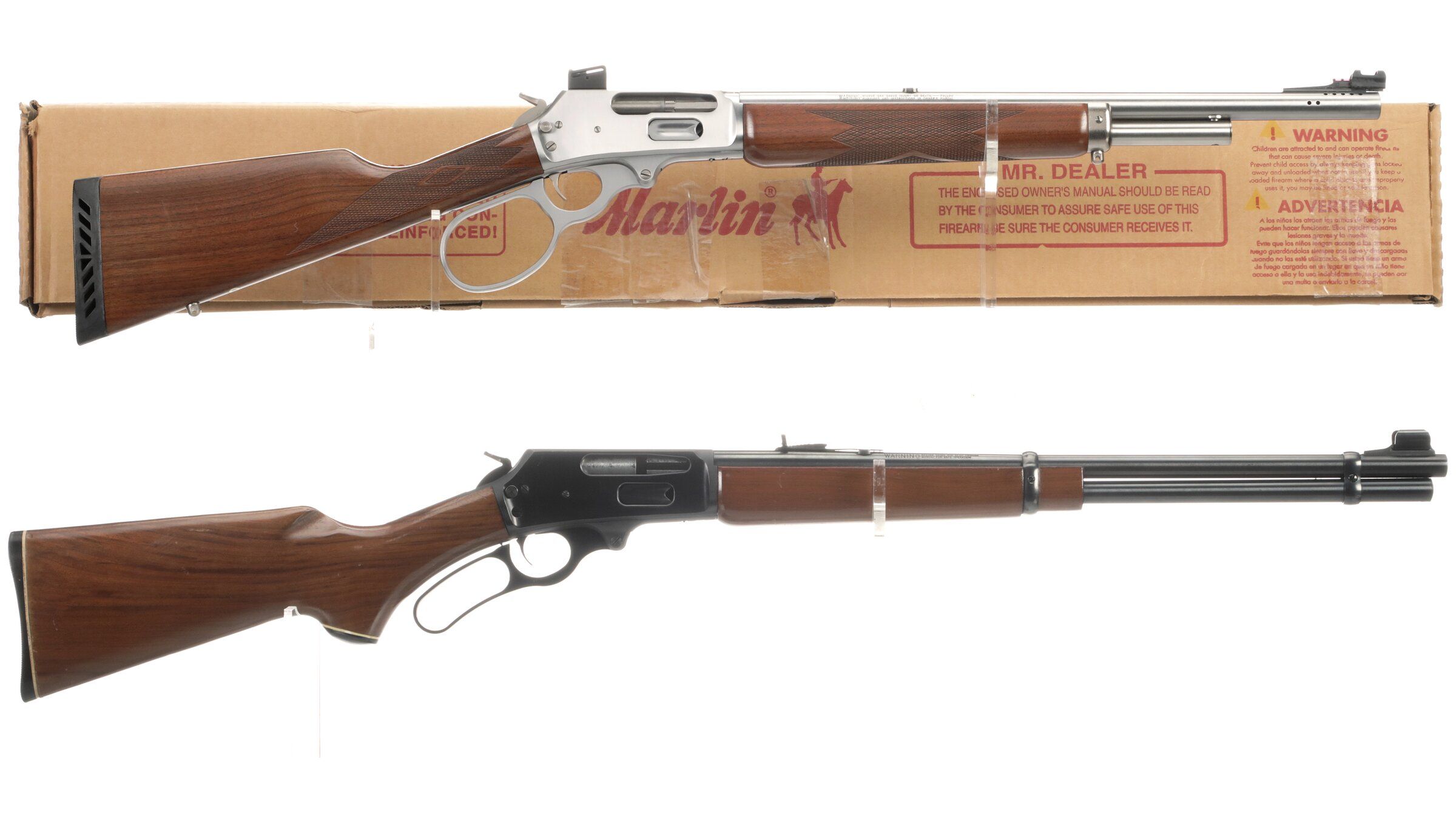 Two Marlin Lever Action Rifles Rock Island Auction