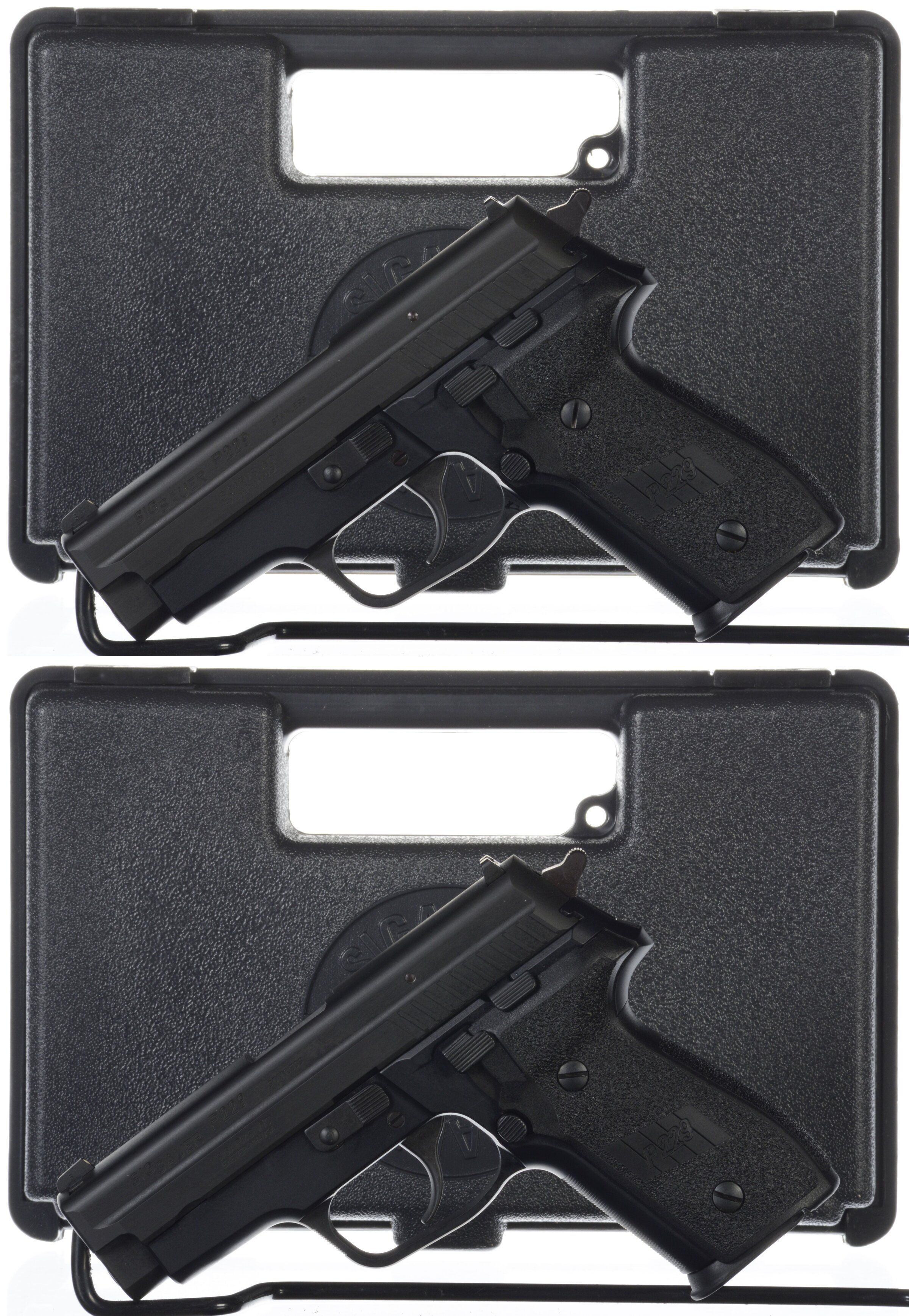 Two Sig Sauer P229 SemiAutomatic Pistols with Boxes Rock Island Auction