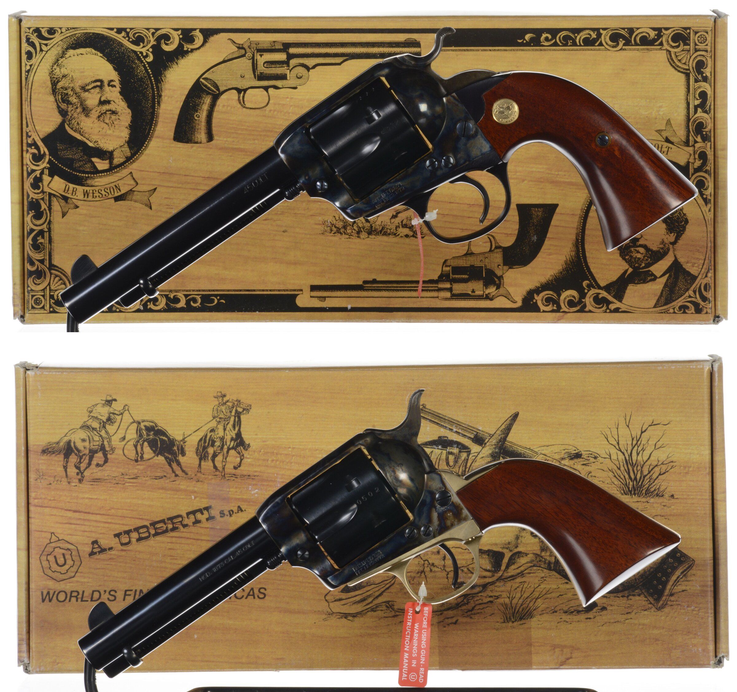 Two Uberti Single Action Revolvers with Boxes | Rock Island Auction