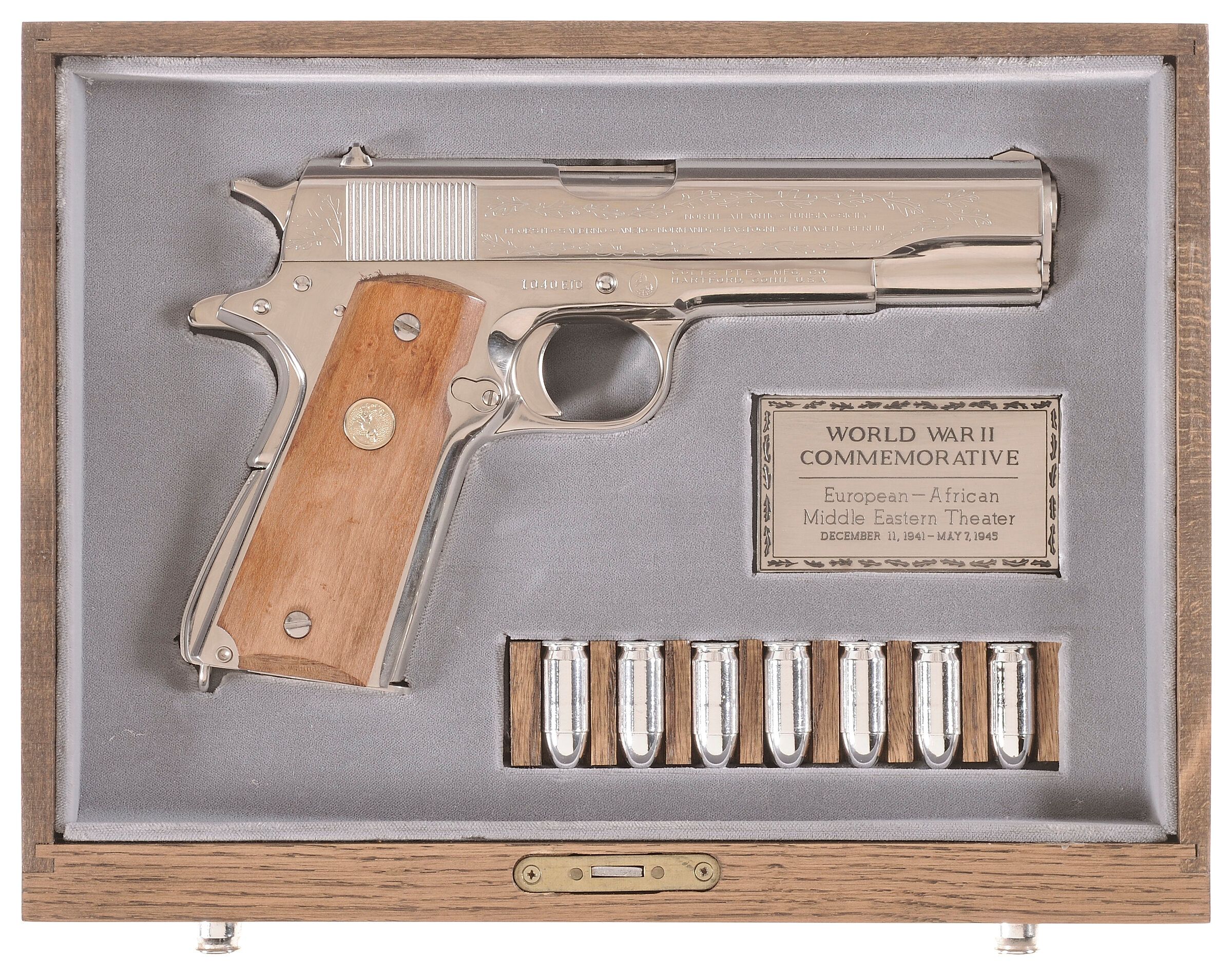 Cased Colt 1911a1 Wwii European Theater Commemorative Pistol Rock Island Auction 5453