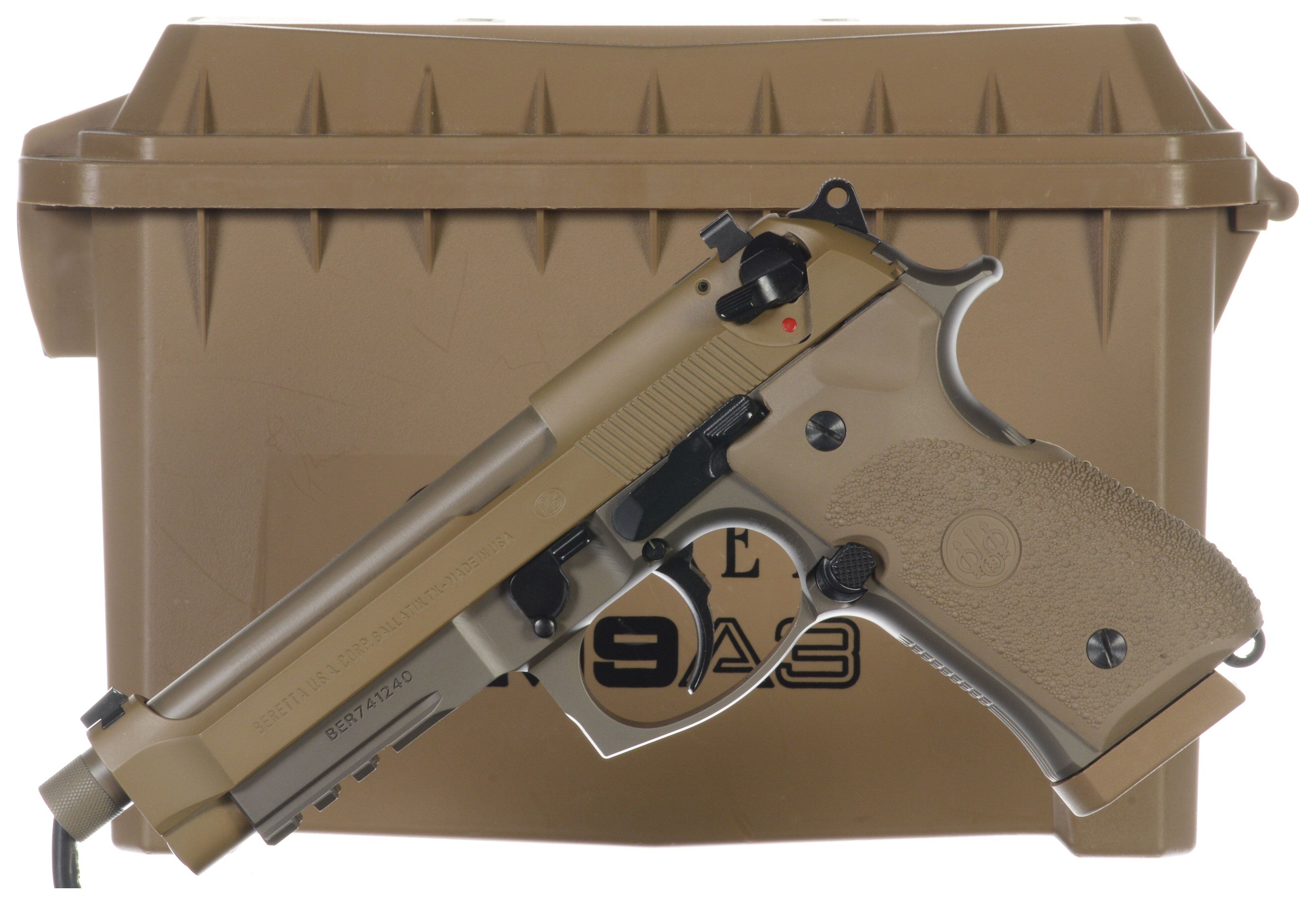 Beretta M9A3 SemiAutomatic Pistol with Case Rock Island Auction
