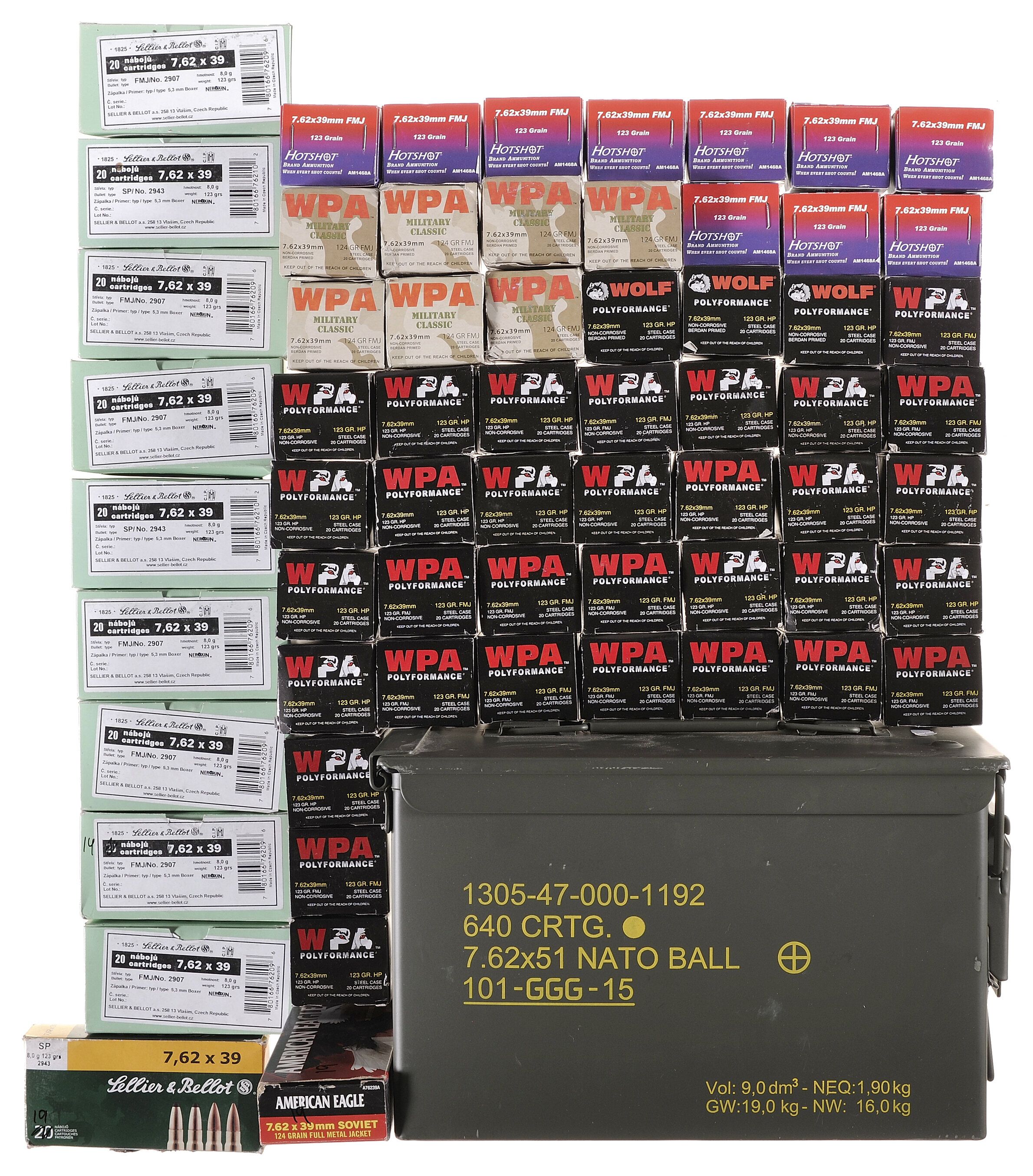 Group of Assorted Rifle Caliber Ammunition Rock Island Auction