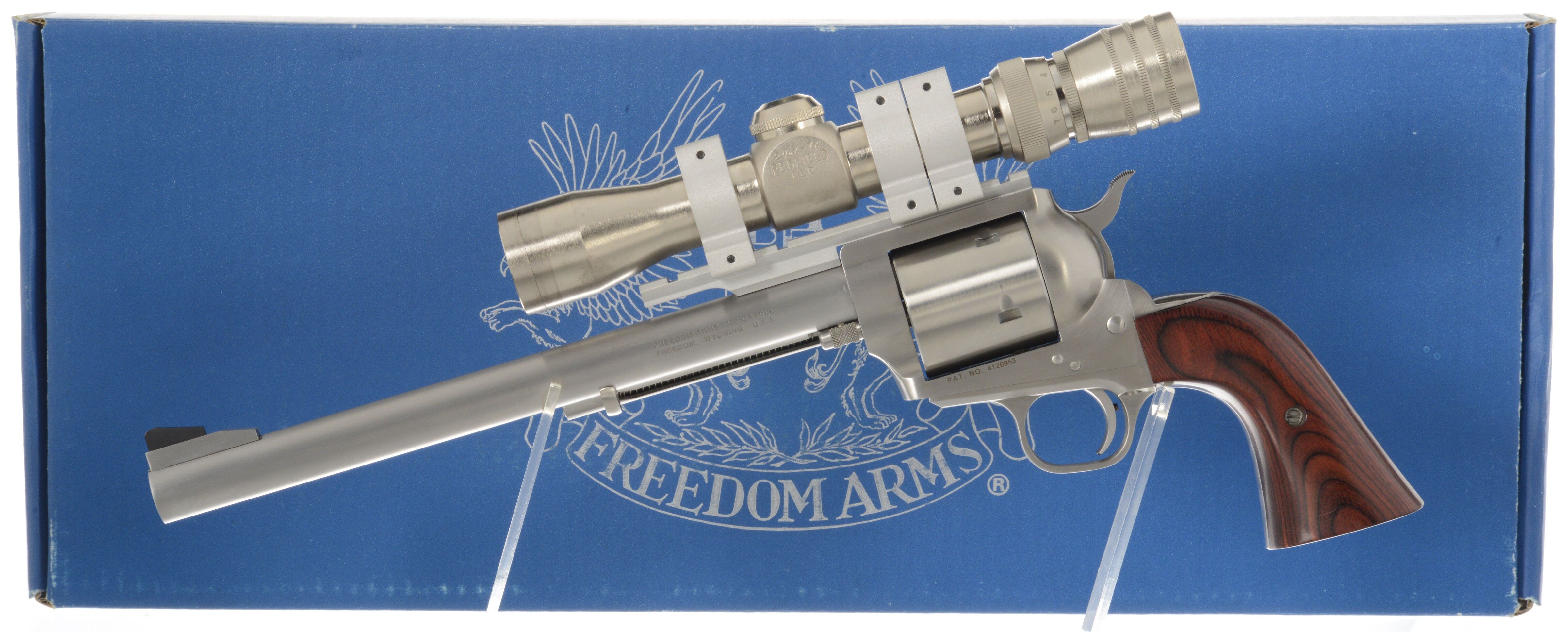 Freedom Arms Model 83 Premier Grade Revolver with Redfield Scope Rock