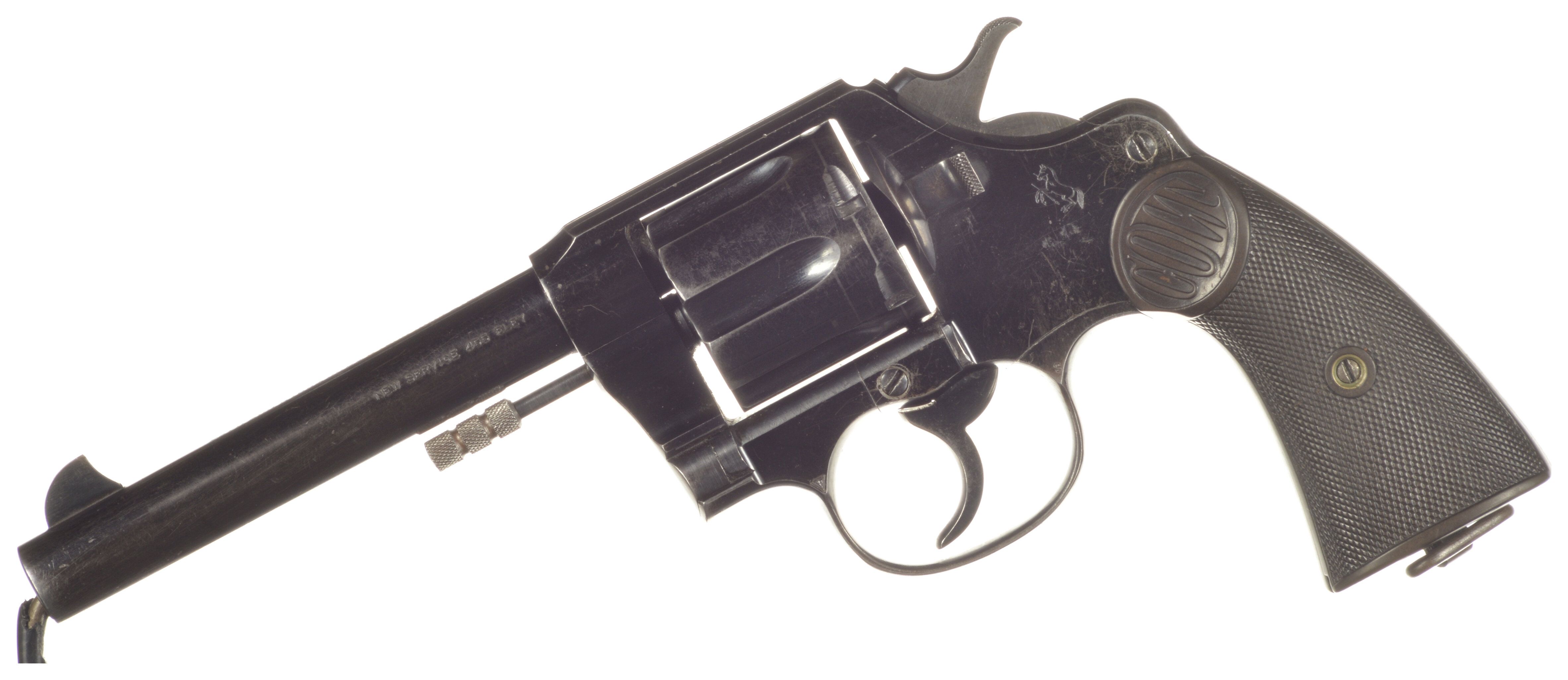 Nwmp Marked Colt New Service Revolver In 455 Eley Rock Island Auction 3182