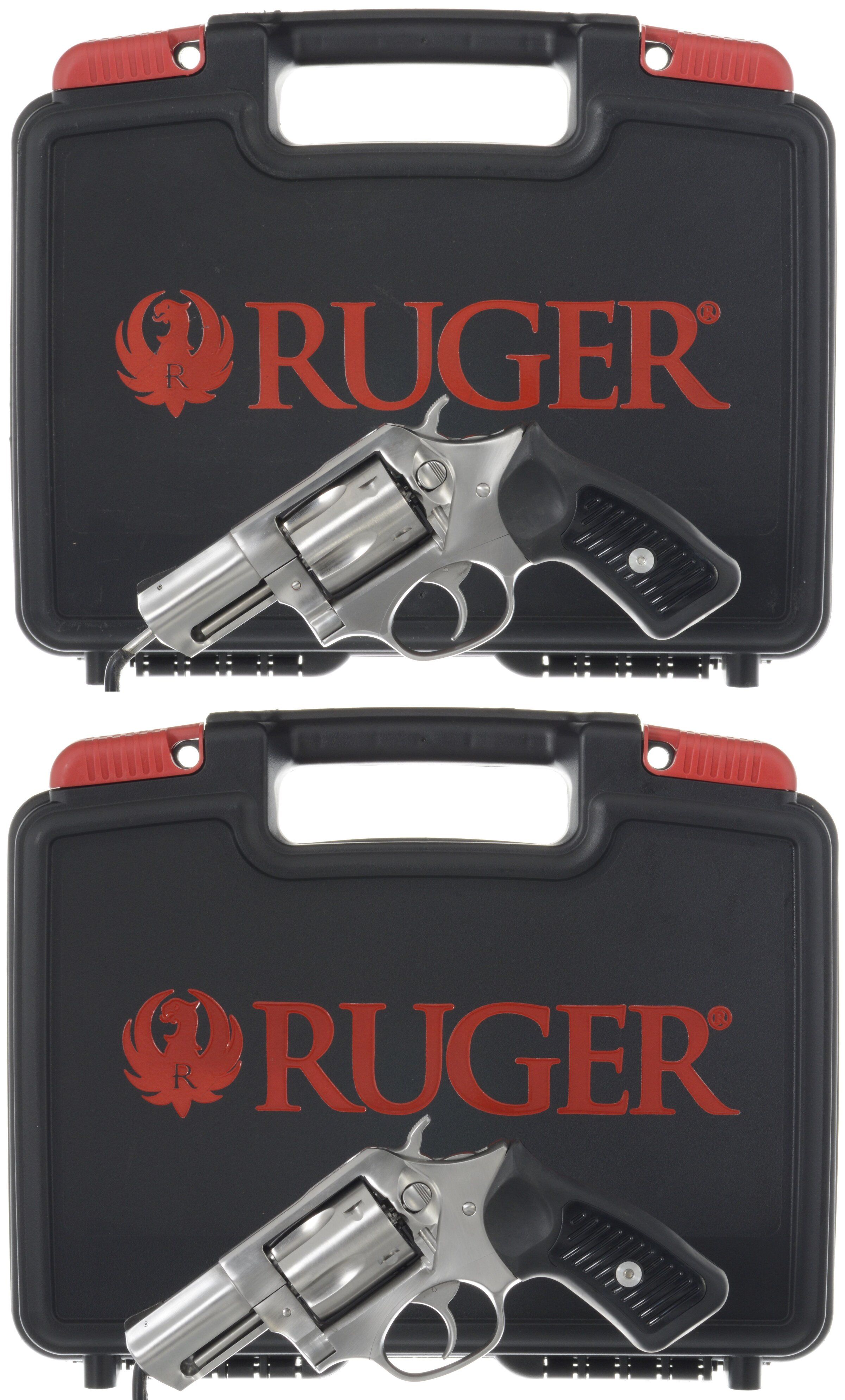Two Ruger SP101 Double Action Revolvers with Cases Rock Island Auction
