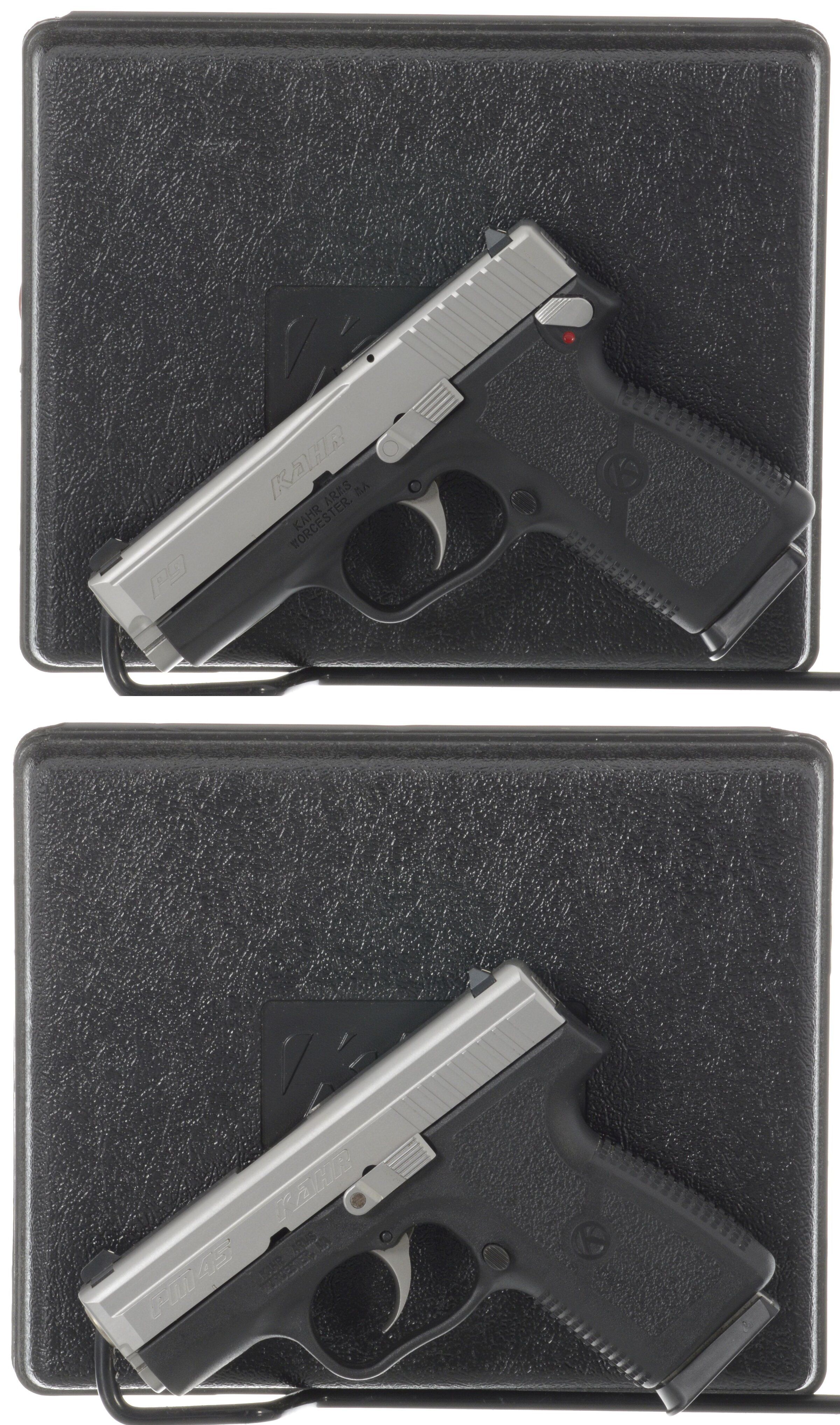 Two Kahr Arms Semi-Automatic Pistols with Cases | Rock Island Auction