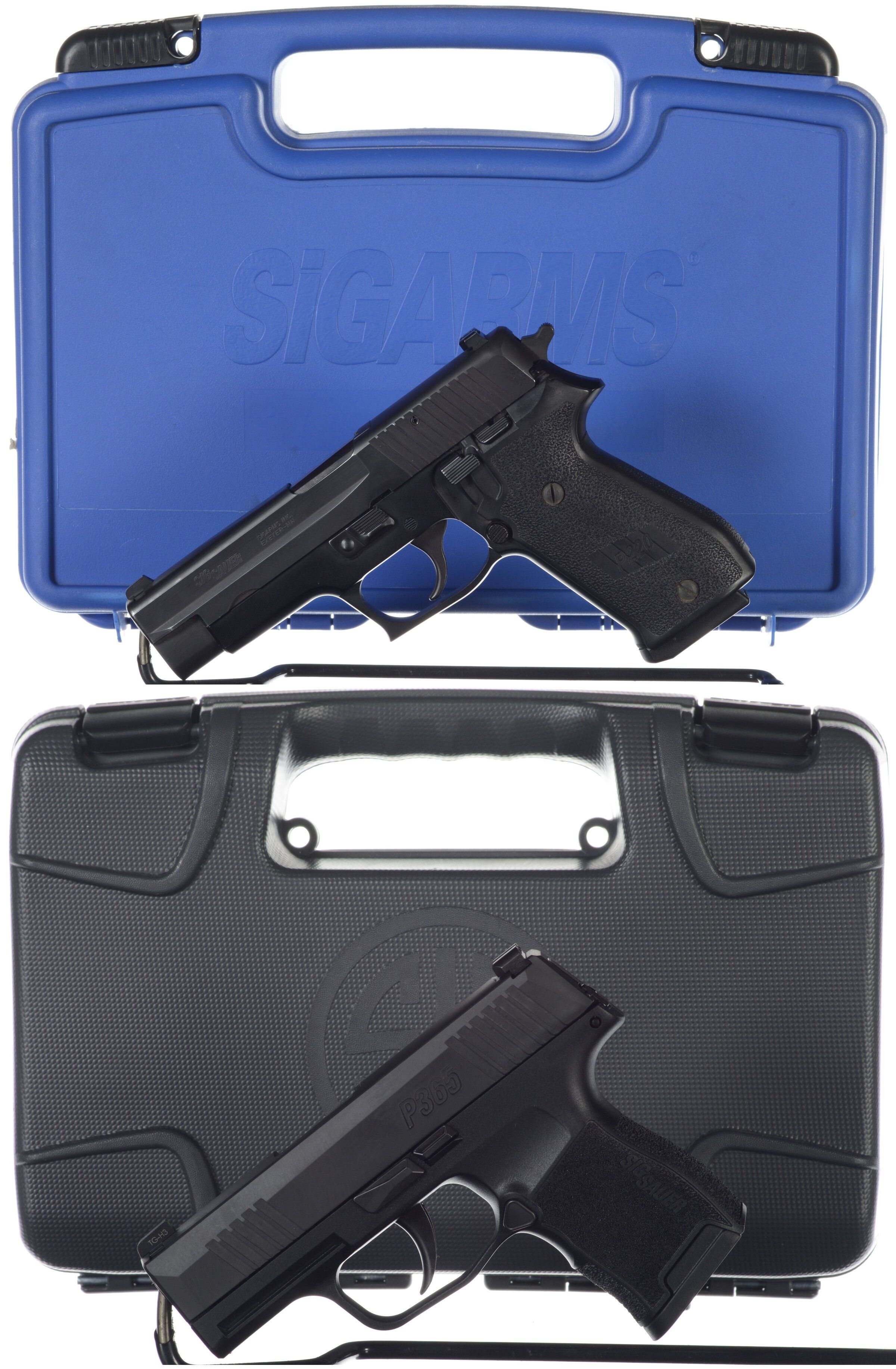 Two Sig Sauer SemiAutomatic Pistols with Boxes Rock Island Auction