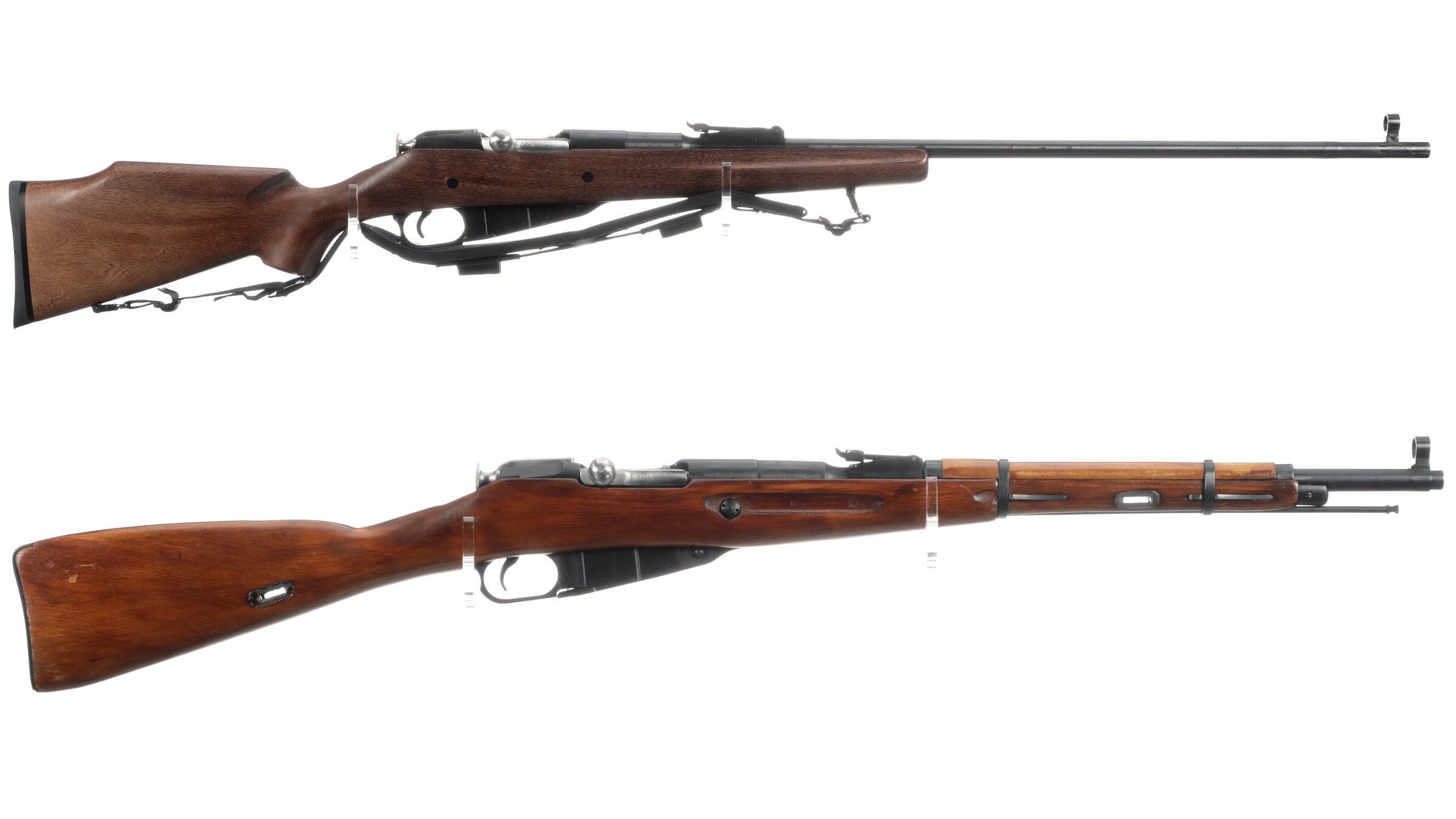 Two russian bolt action rifles rock island auction