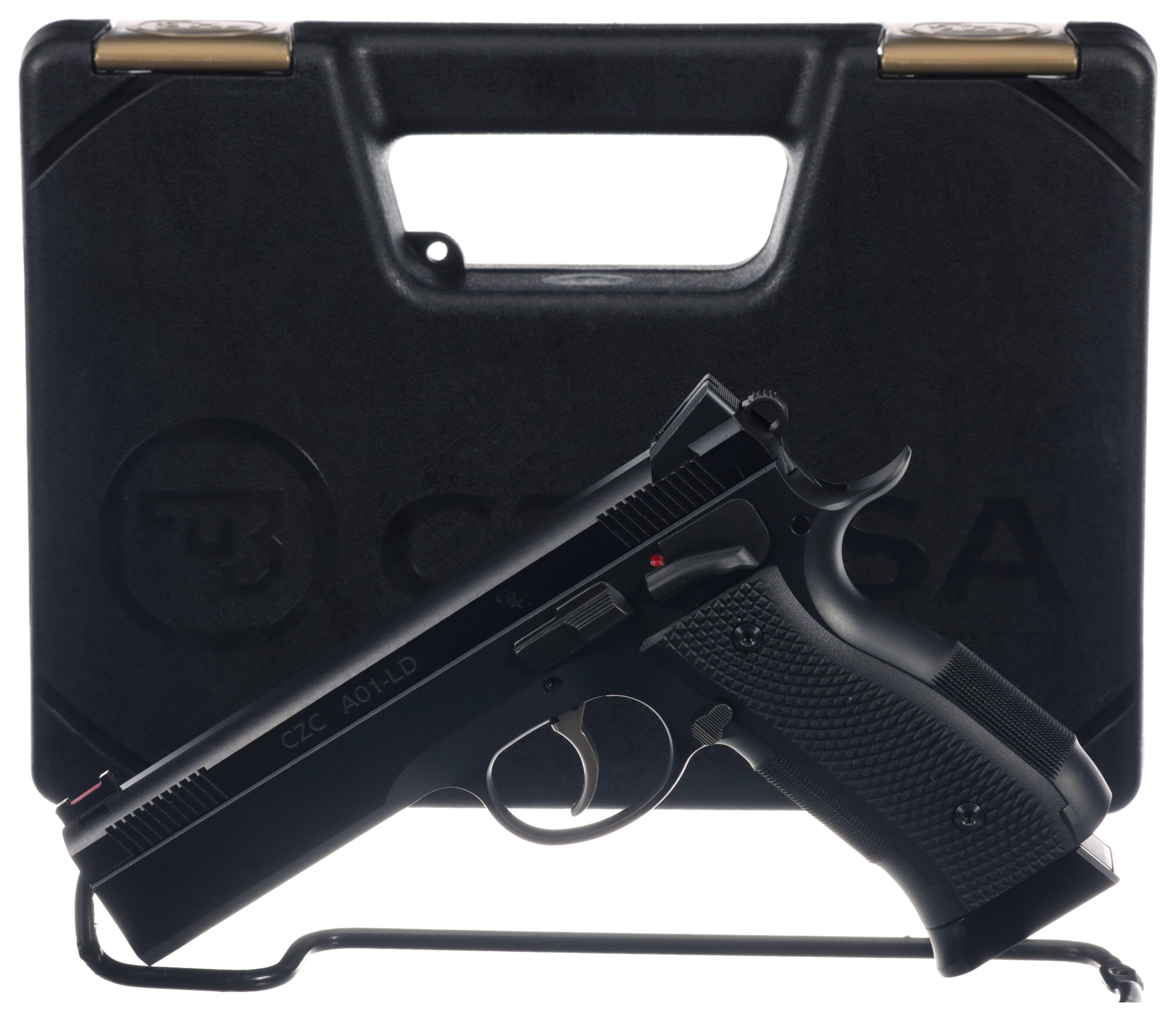 CZ Custom Model AO1-LD Semi-Automatic Pistol with Case | Rock Island ...