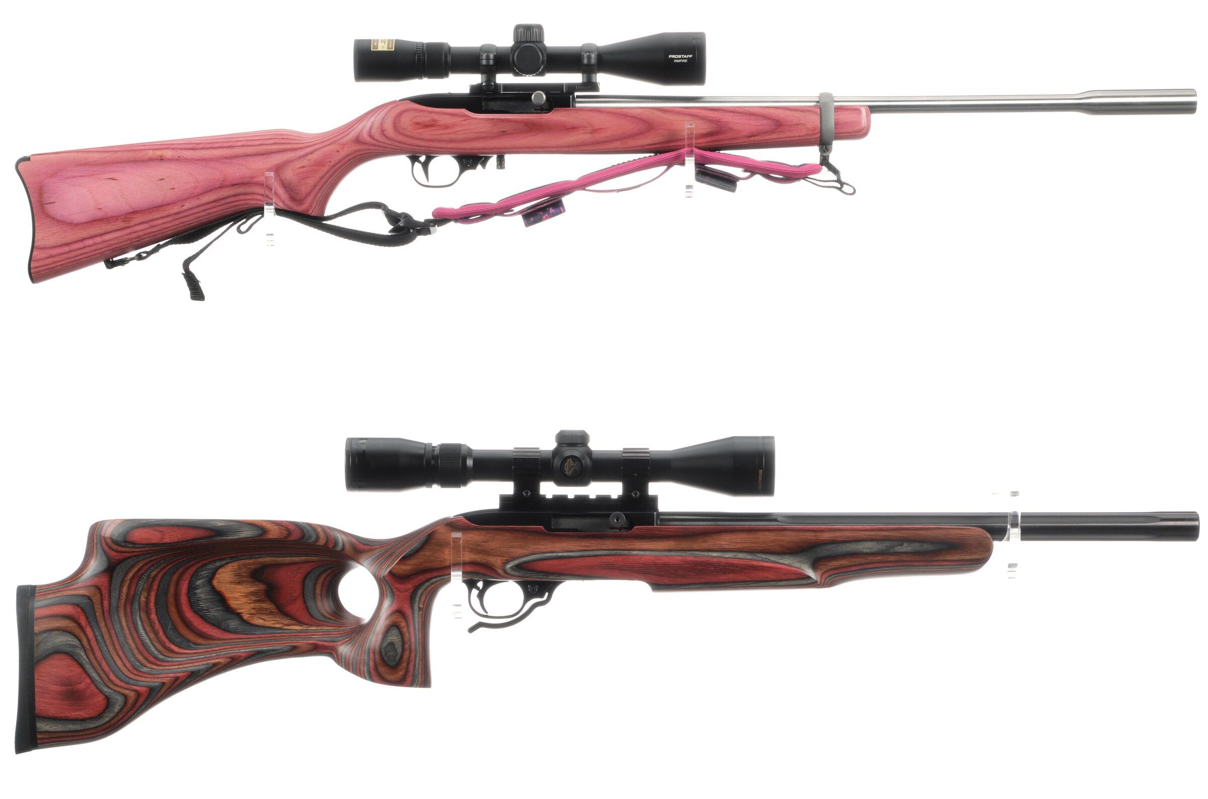 Two Ruger 10/22 Semi-Automatic Rifles With Scopes | Rock Island Auction