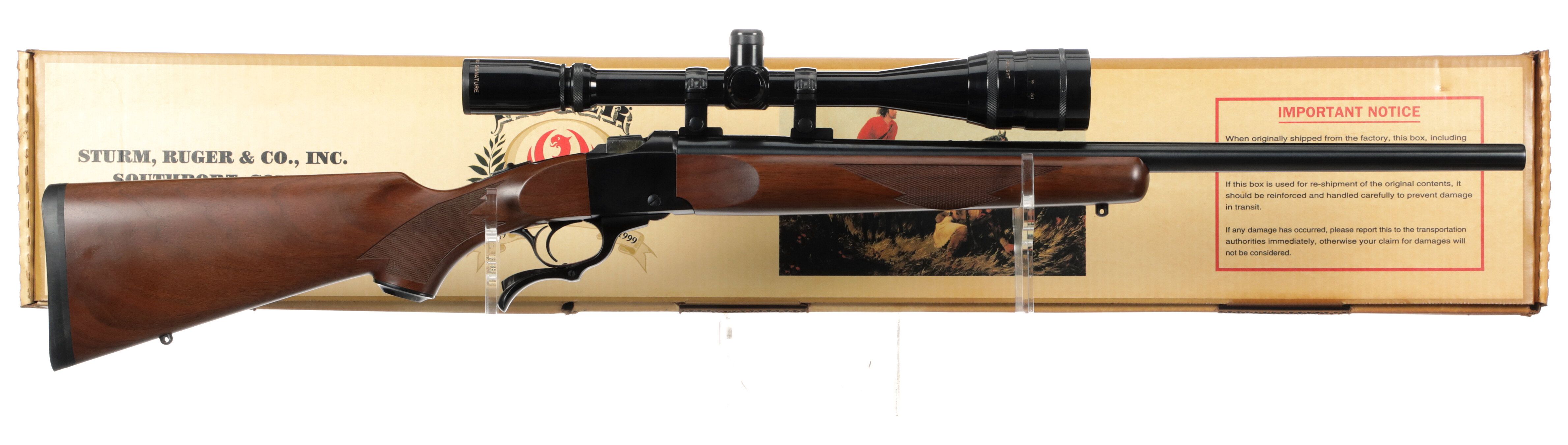 Ruger No.1 Single Shot Rifle with Box and Scope Rock Island Auction