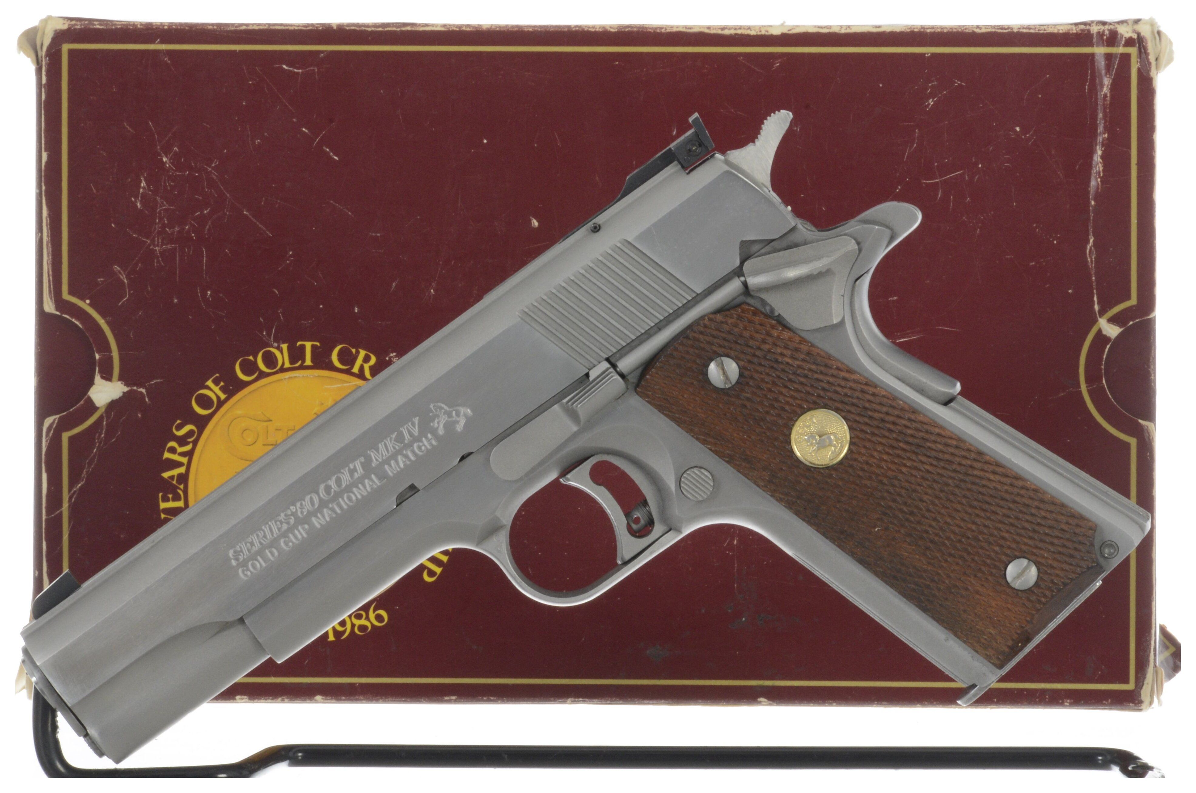 Colt MK IV Series 80 Gold Cup National Match Pistol with Box