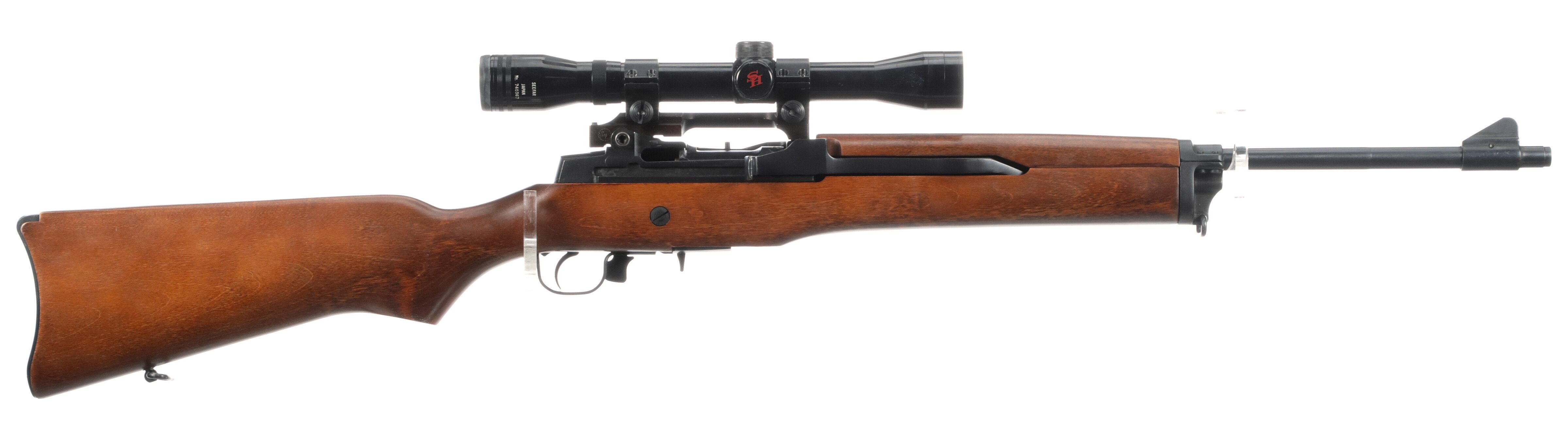 Ruger Mini 14 Semi Automatic Rifle With Scope Rock Island Auction