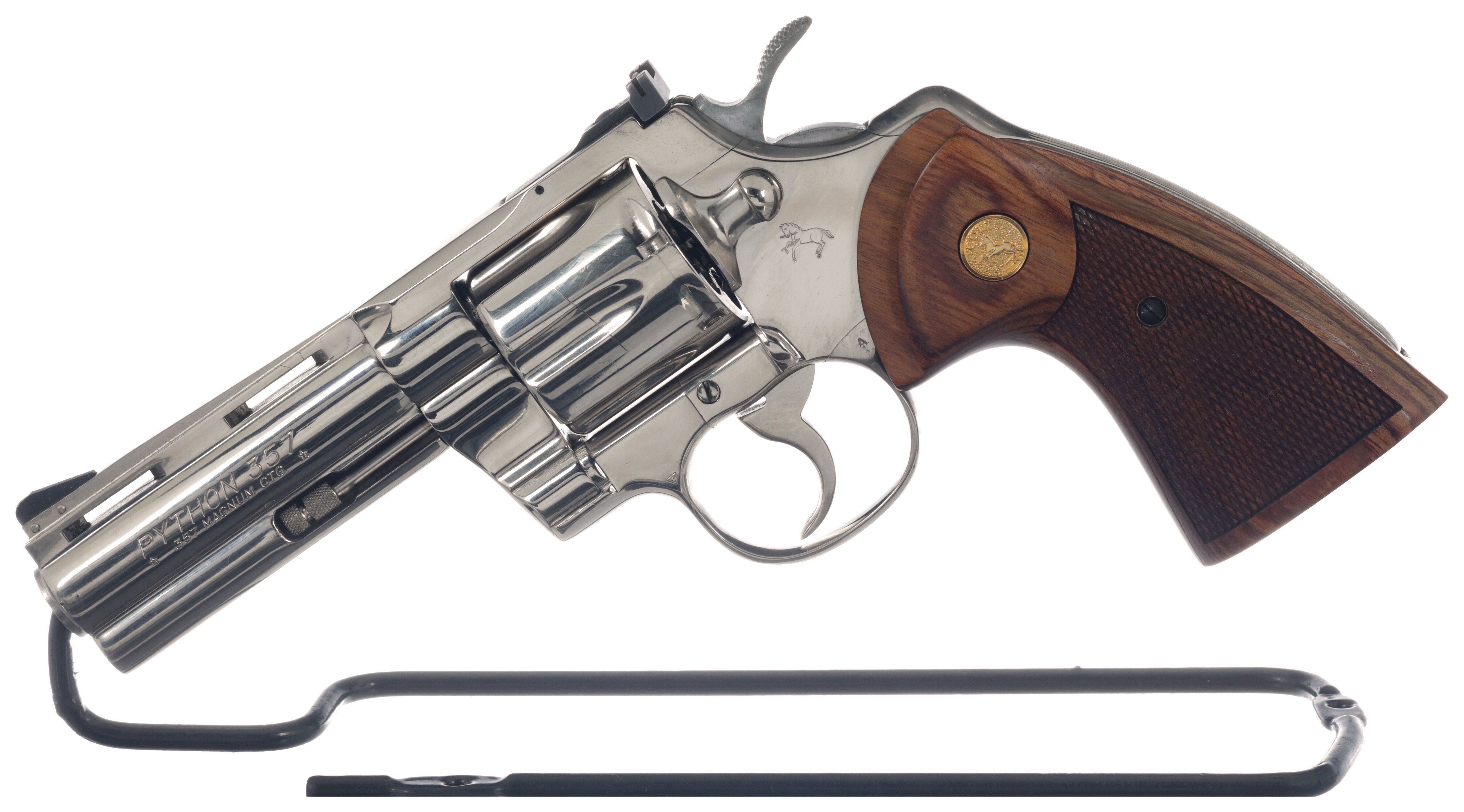 Nickel Colt Python Double Action Revolver | Rock Island Auction