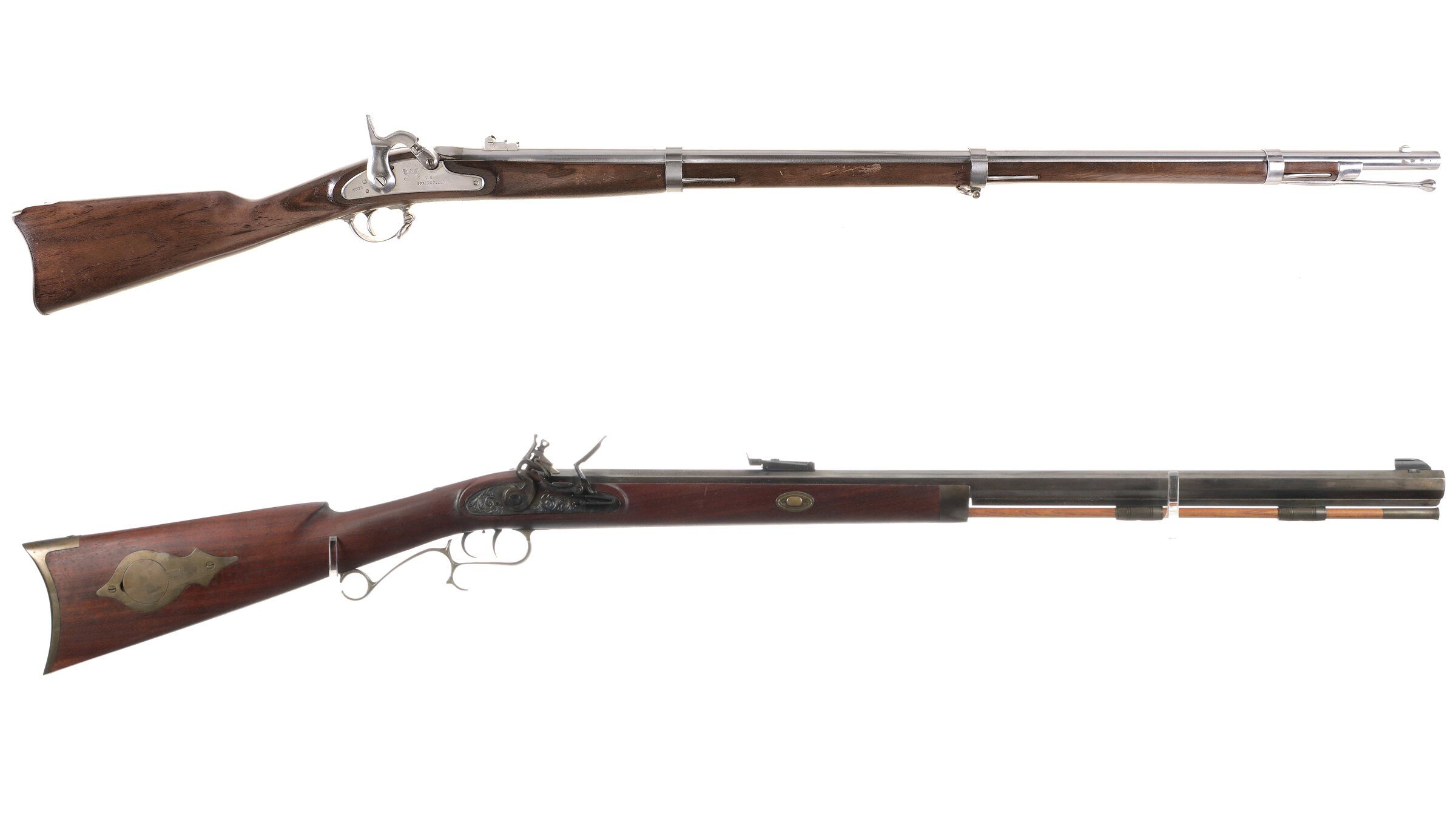 Two Black Powder Rifles Rock Island Auction