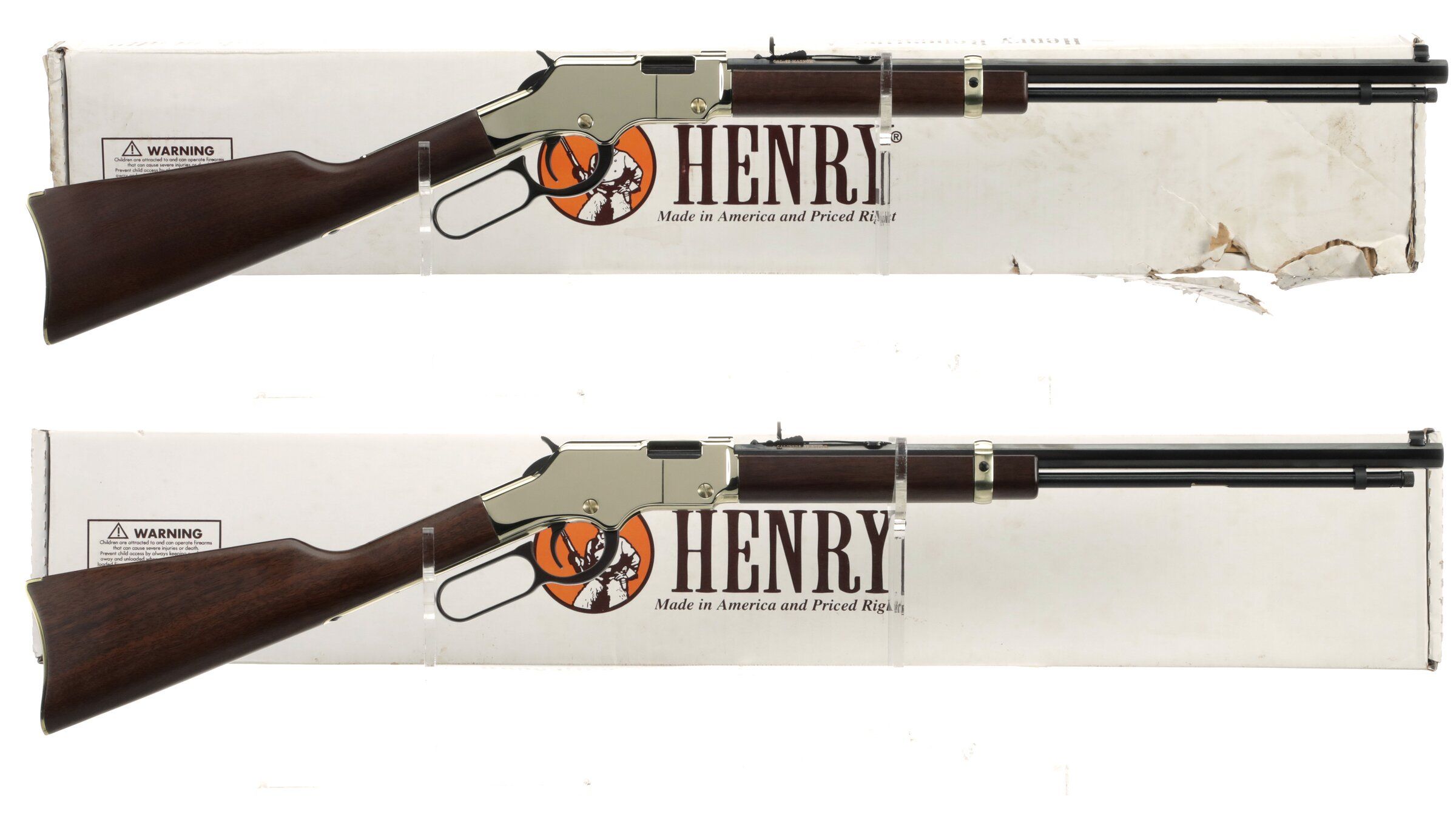 Two Henry Repeating Arms Golden Boy Rifles with Boxes | Rock Island Auction