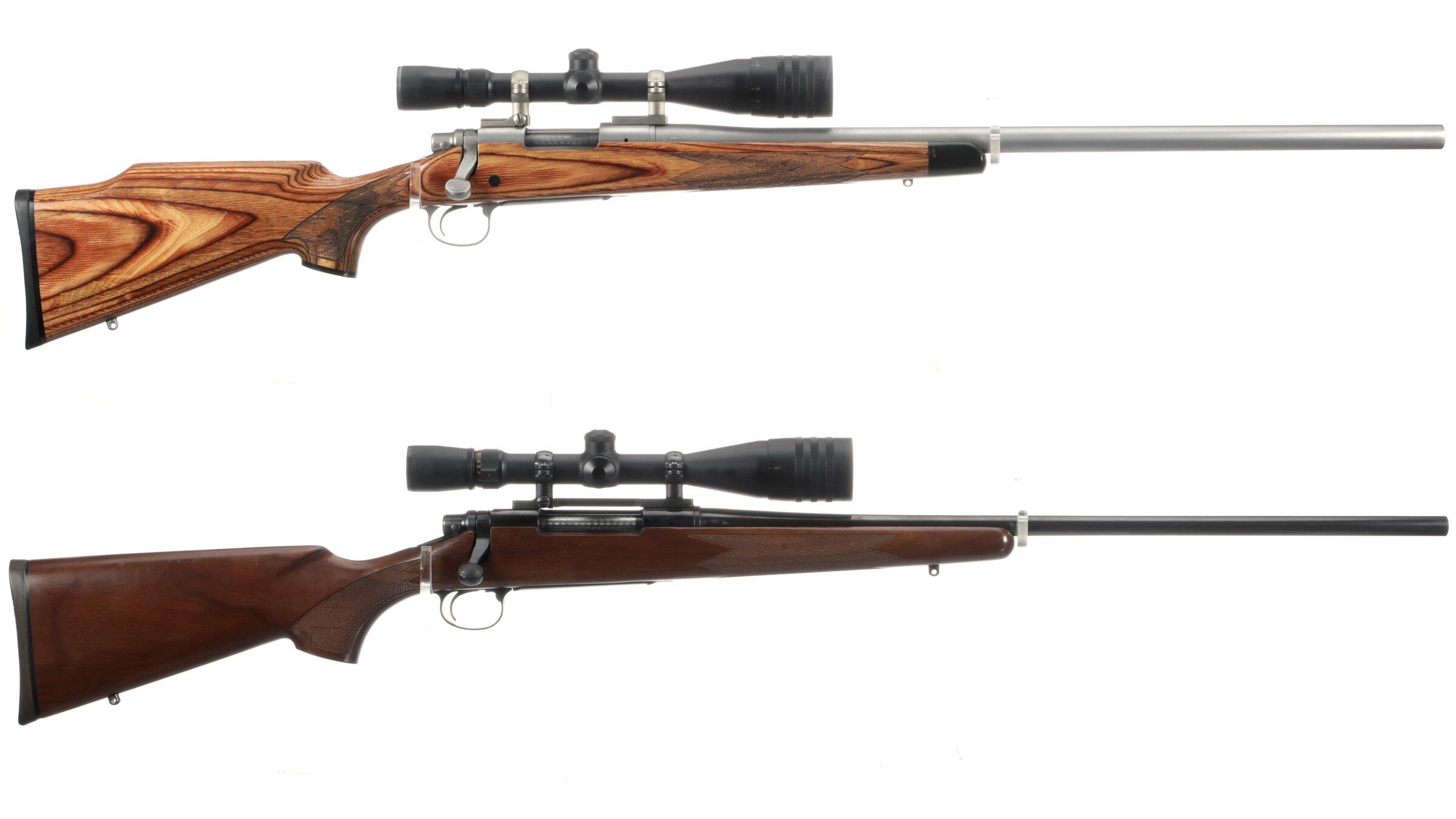 Two Remington Model 700 Bolt Action Rifles with Scopes | Rock Island ...