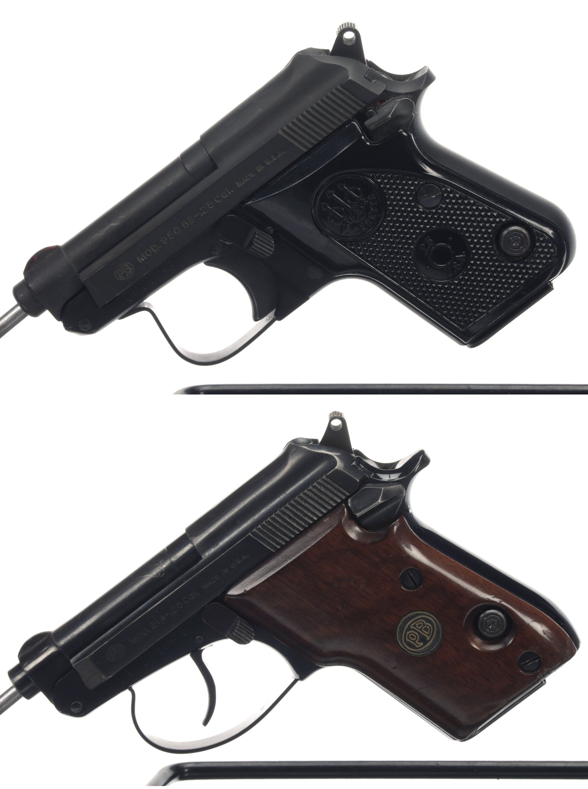 Two Beretta Semi Automatic Pocket Pistols Rock Island Auction