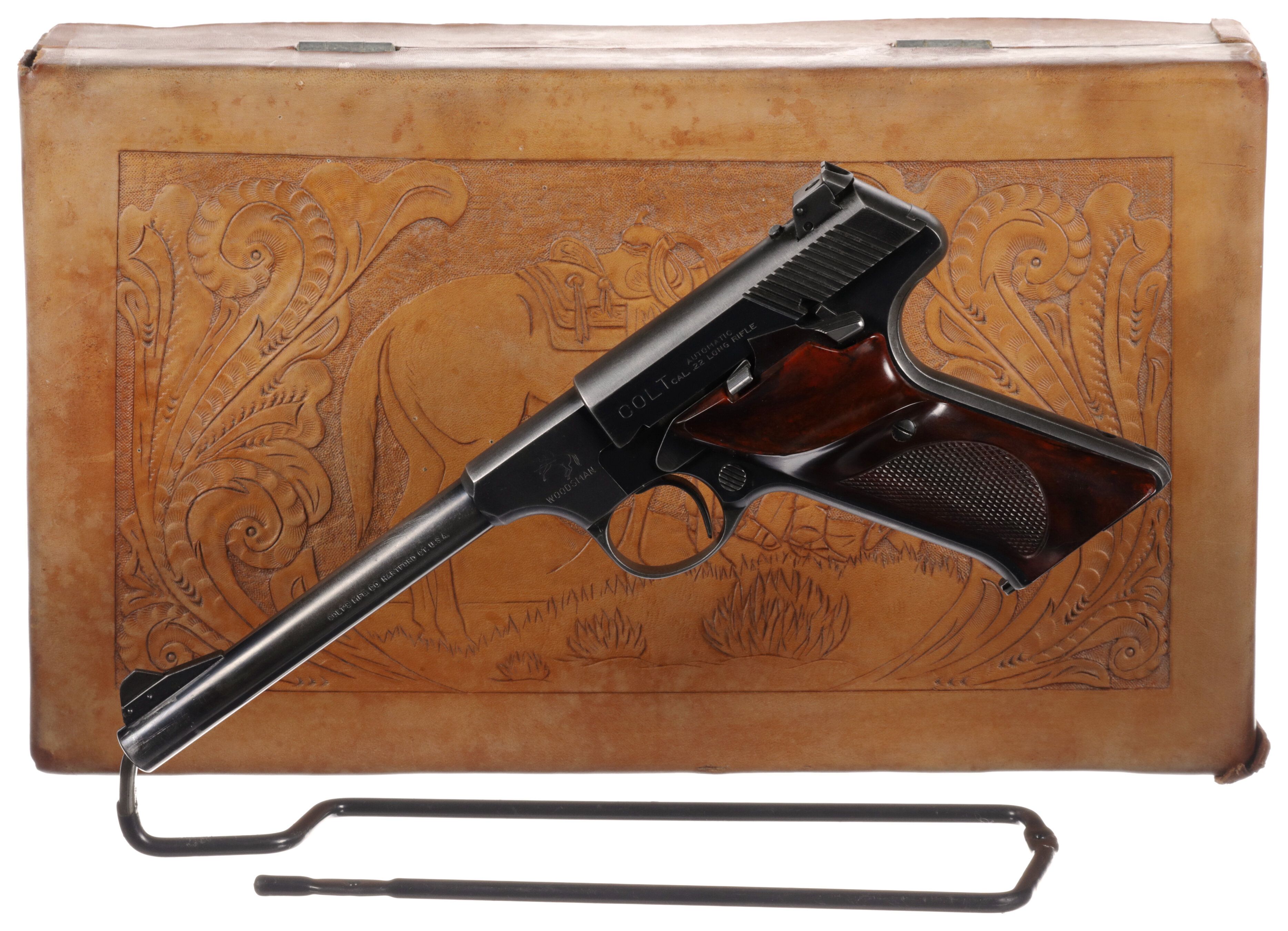 Colt Woodsman Semi Automatic Pistol With Case Rock Island Auction