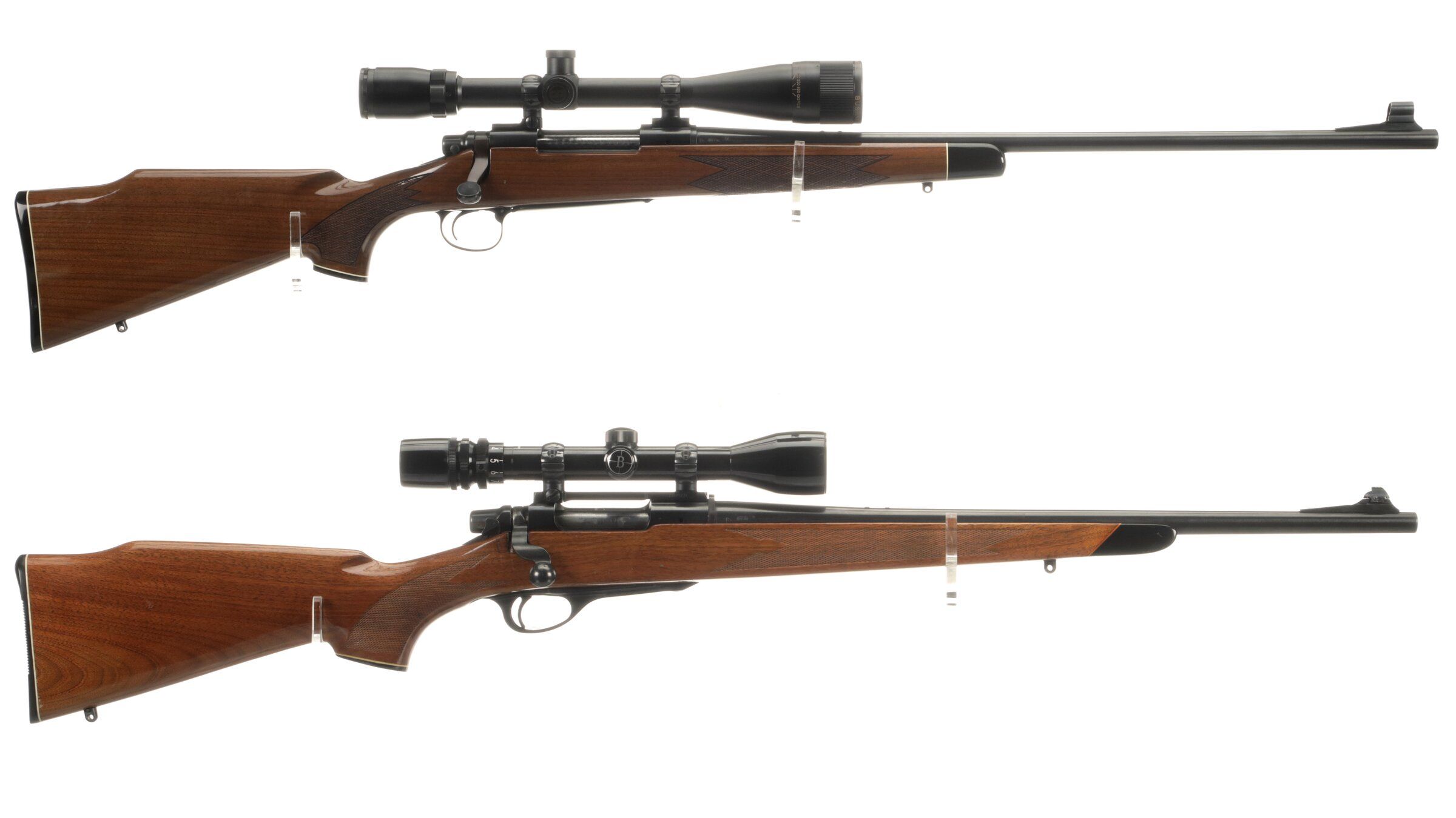 Two Remington Bolt Action Rifles with Scopes | Rock Island Auction