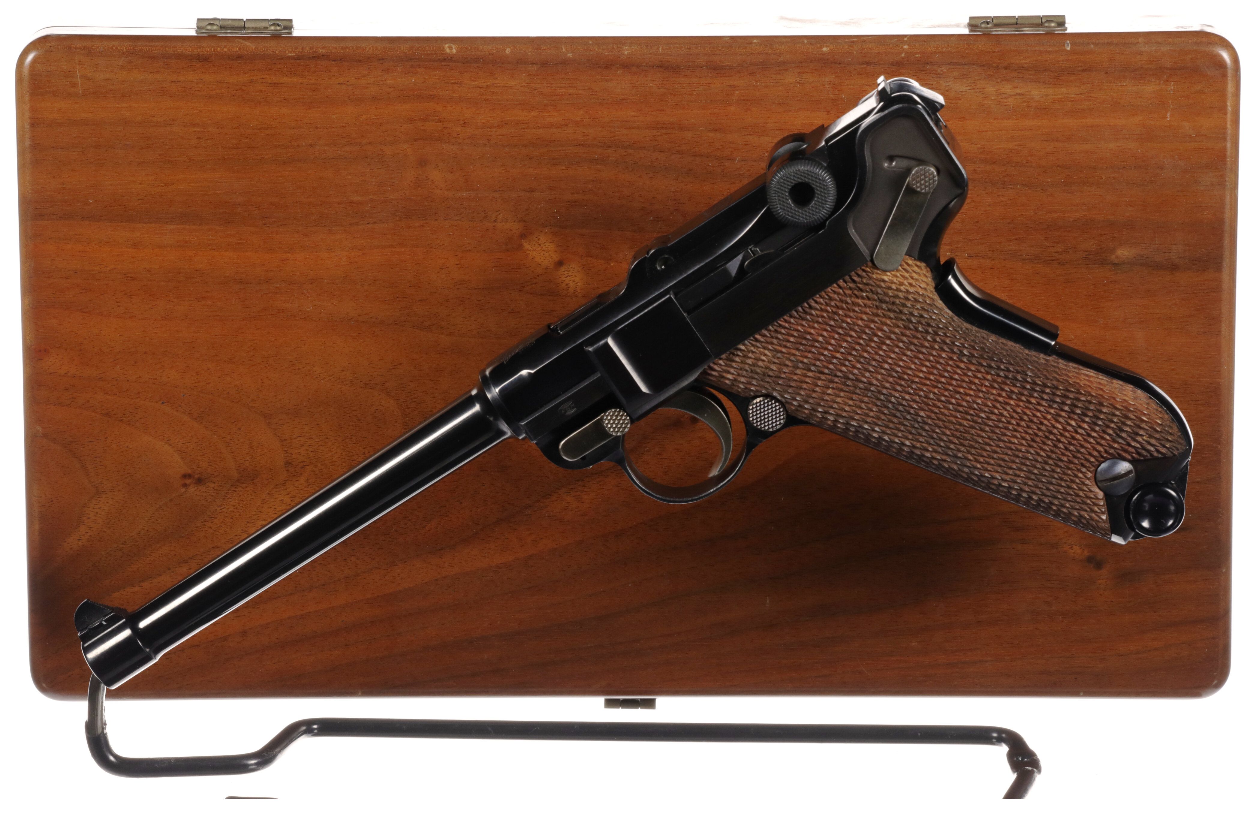 Mauserinterarms Parabellum American Eagle Luger Pistol With Box Rock Island Auction 2434