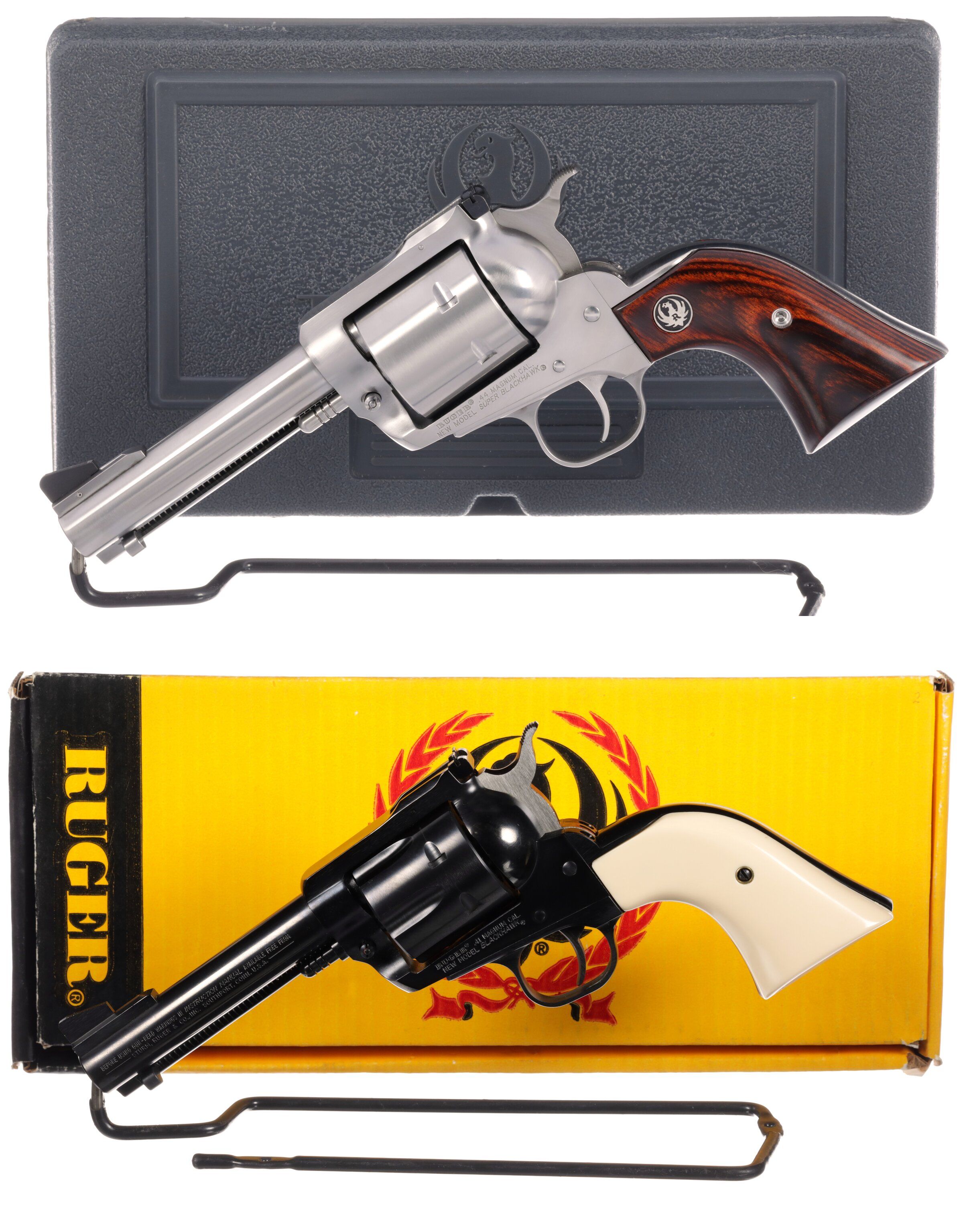 Two Ruger New Model Blackhawk Single Action Revolvers Rock Island Auction 4952