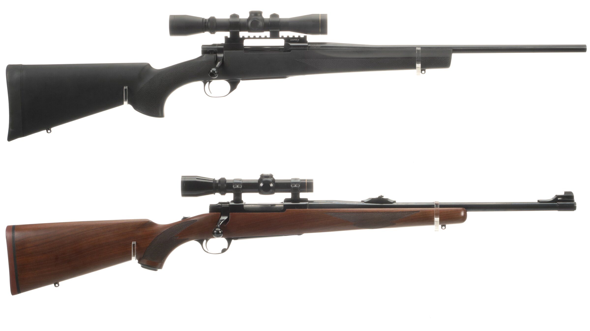 Two Bolt Action Rifles with Leupold Scopes Rock Island Auction