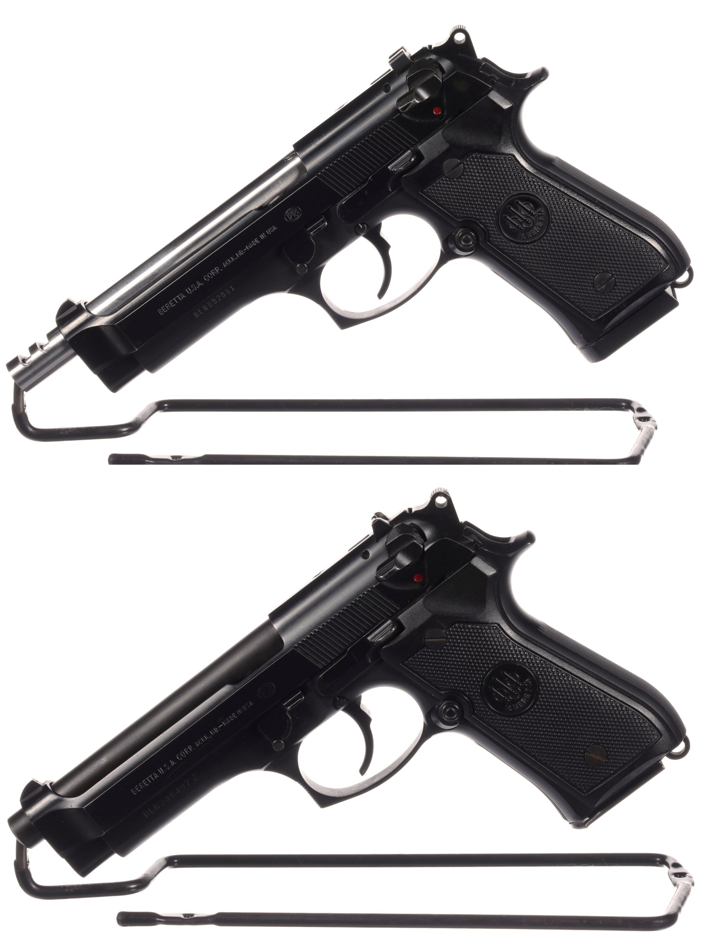 Two Beretta Semi Automatic Pistols Rock Island Auction 6564