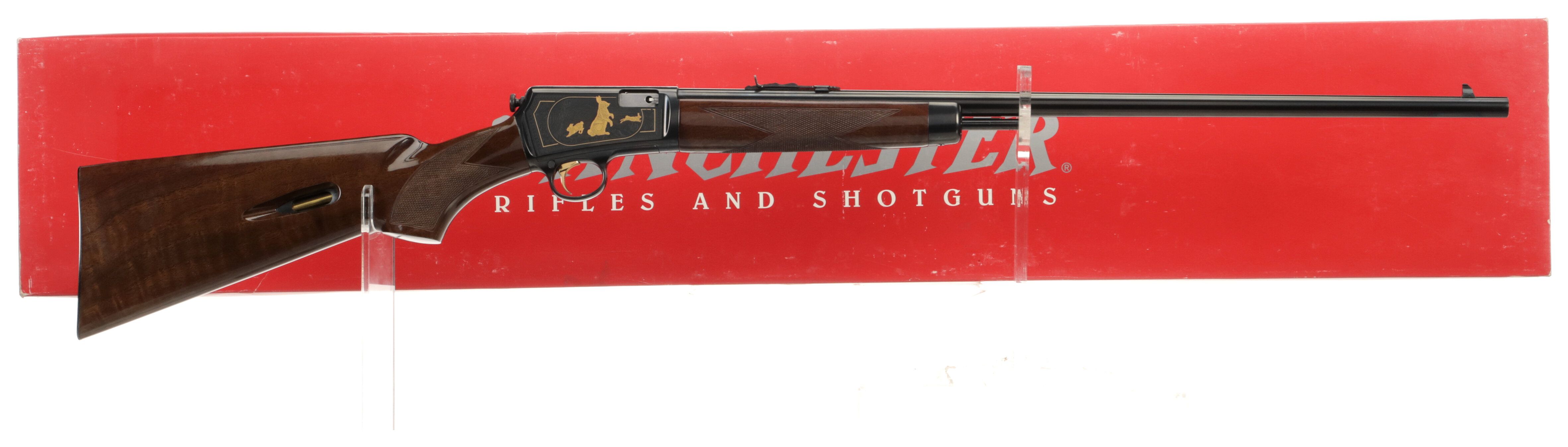 Winchester Model 63 High Grade Semi Automatic Rifle With Box Rock winchester-model-63-high-grade-semi-automatic-rifle-with-box-rock