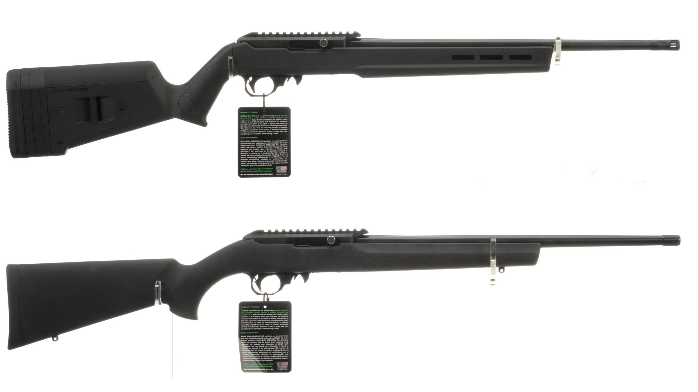 Two Black Rain Ordnance BRO22 SemiAutomatic Rifles Rock Island Auction