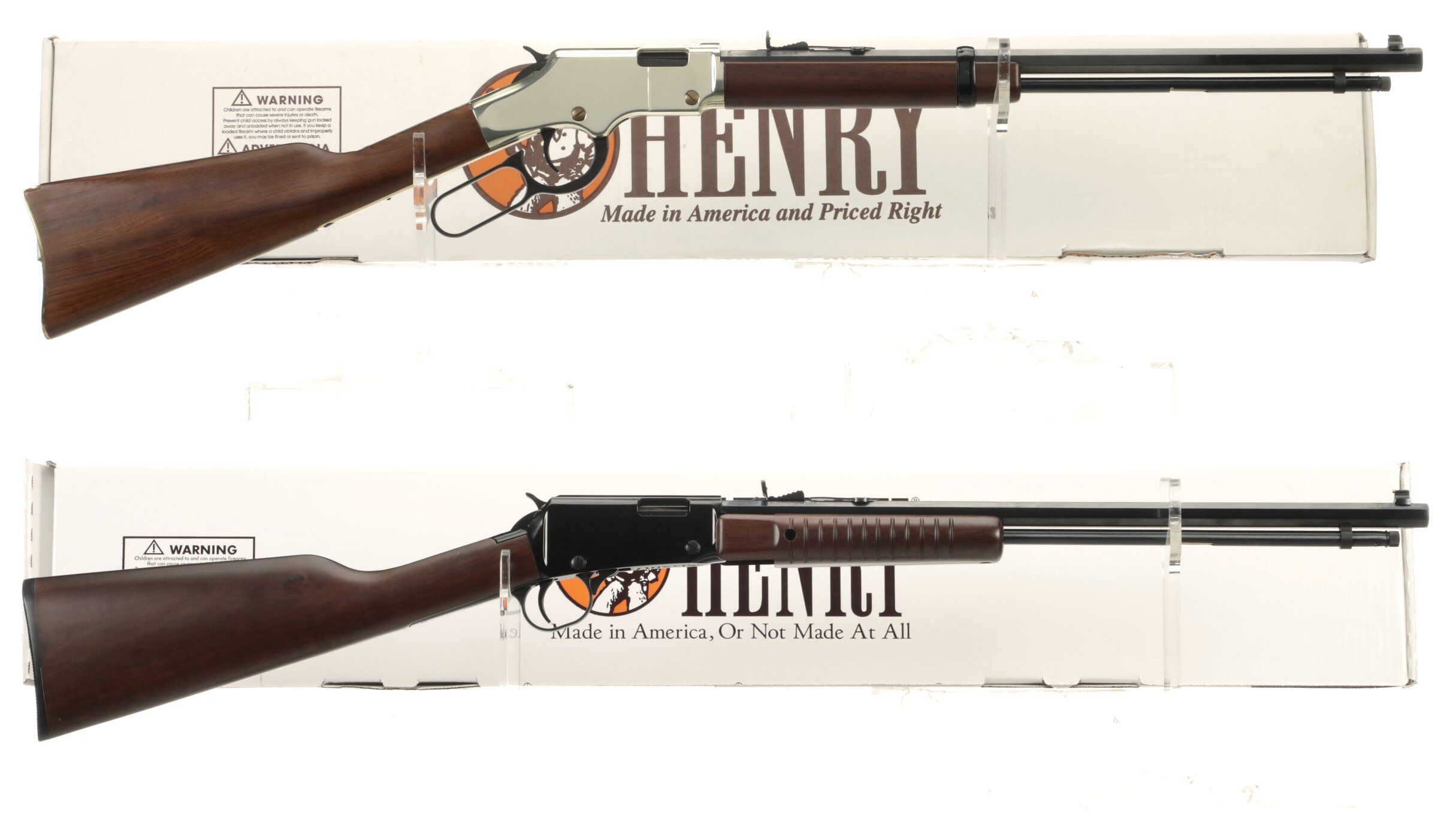 Two Henry Repeating Arms .22 Caliber Rifles with Boxes | Rock Island ...