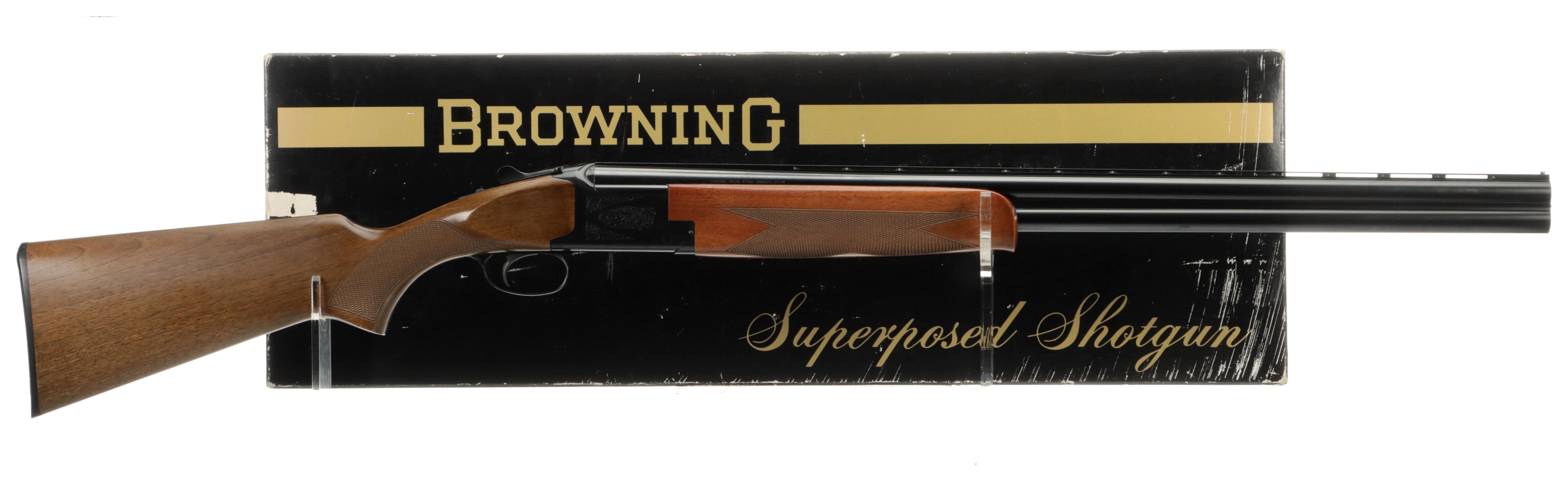 Belgian Browning Model B27 Superposed Over/Under Shotgun | Rock Island ...