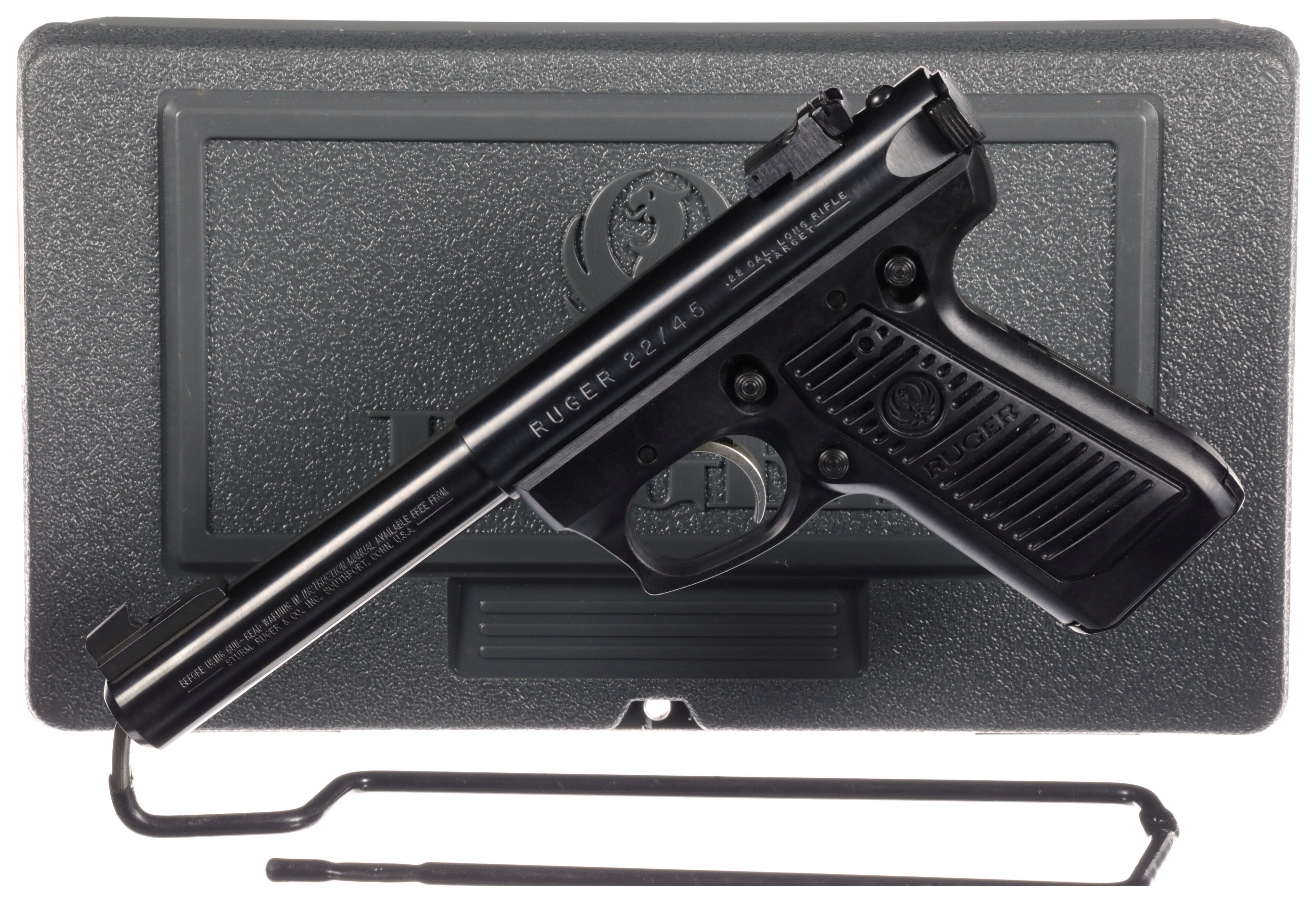 45 Target Ruger 22/45 Target Semi-Automatic Pistol with Case | Rock Island Auction