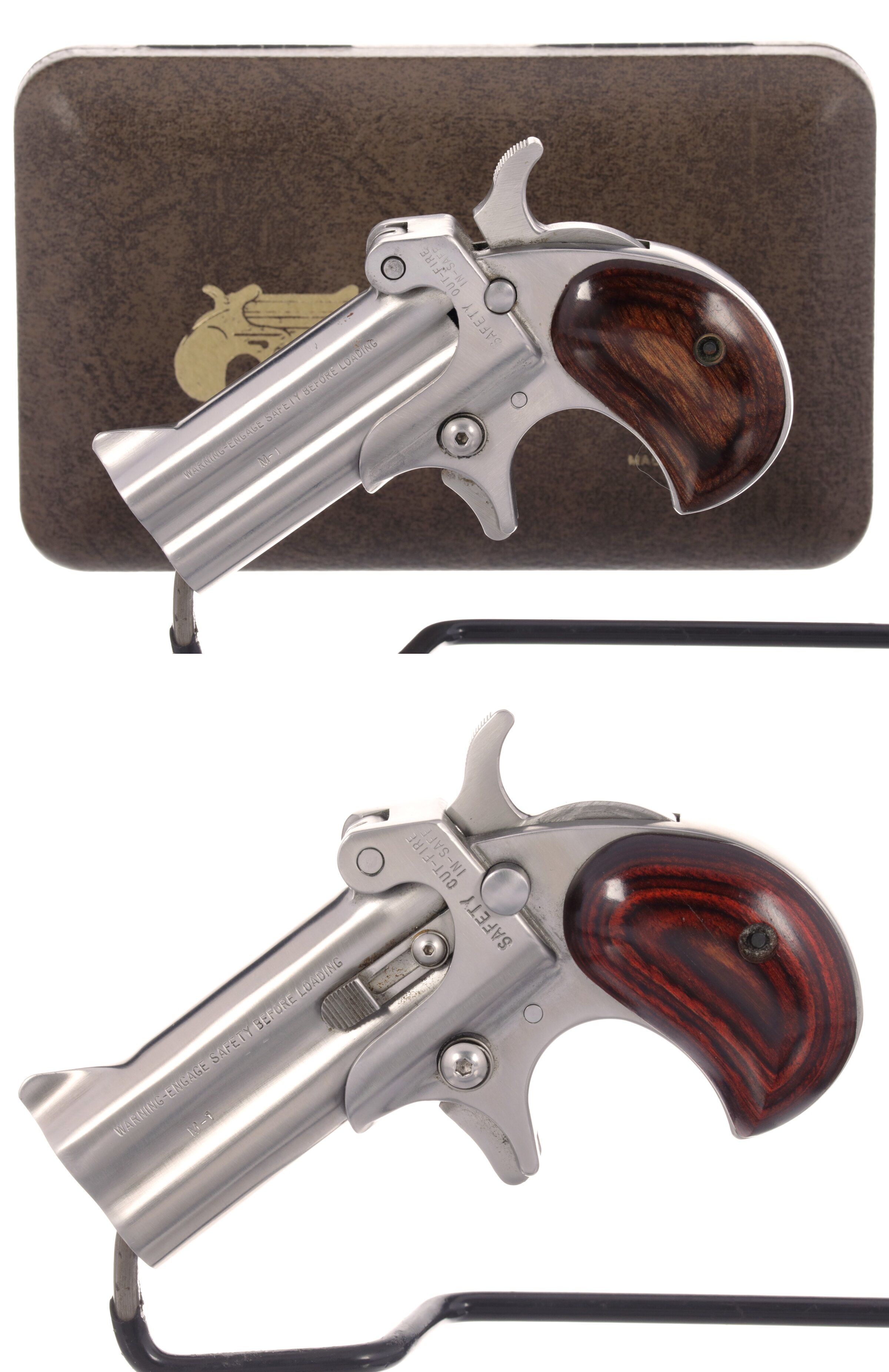 Two American Derringer Corp. Model 1 Over/Under Derringer Pistol | Rock ...